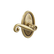 Emtek Concealed Fastener Rustic Lever Set With Oval Rosette