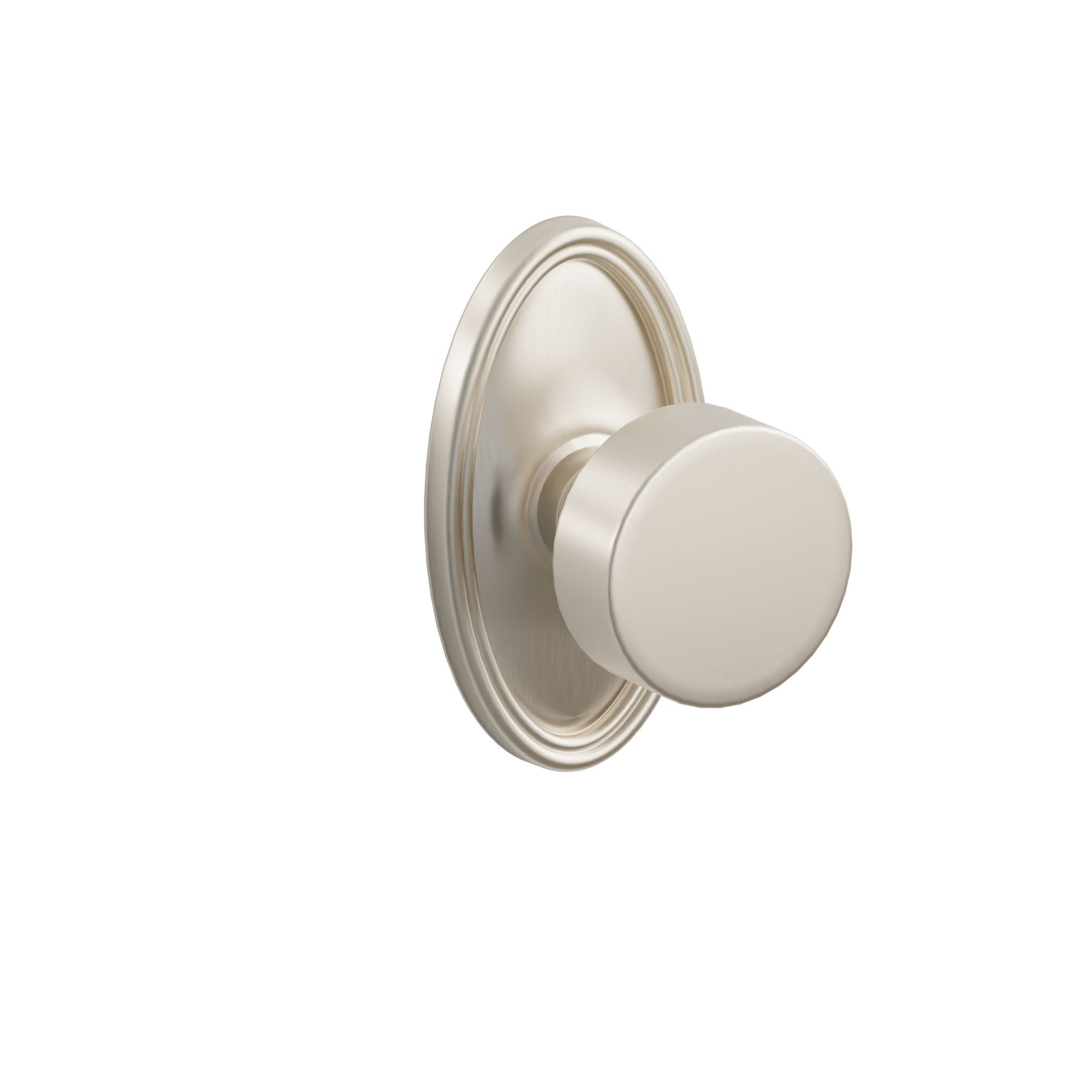 Emtek Round Knob Set with Oval Rosette