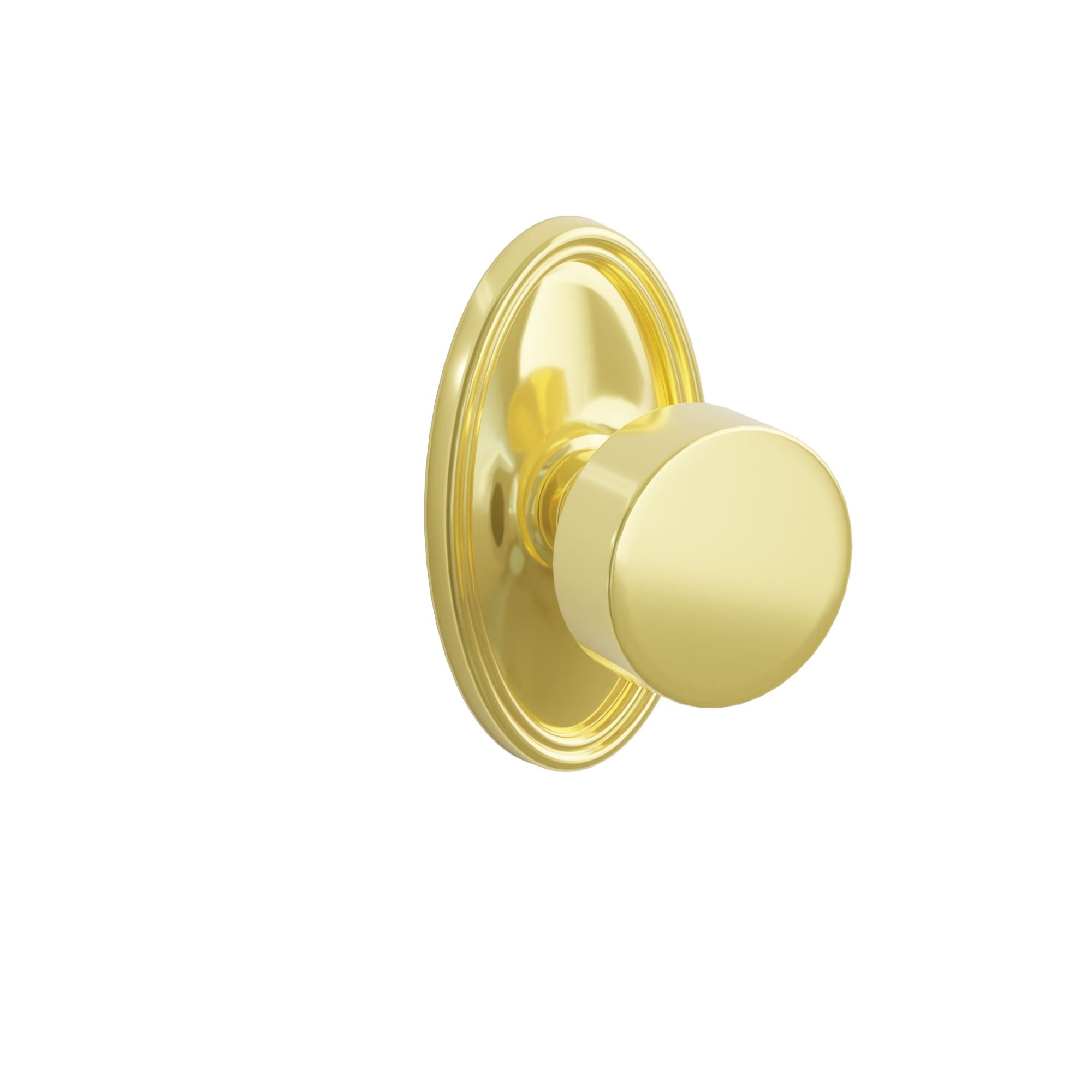 Emtek Concealed Fastener Round Knob Set With Oval Rosette