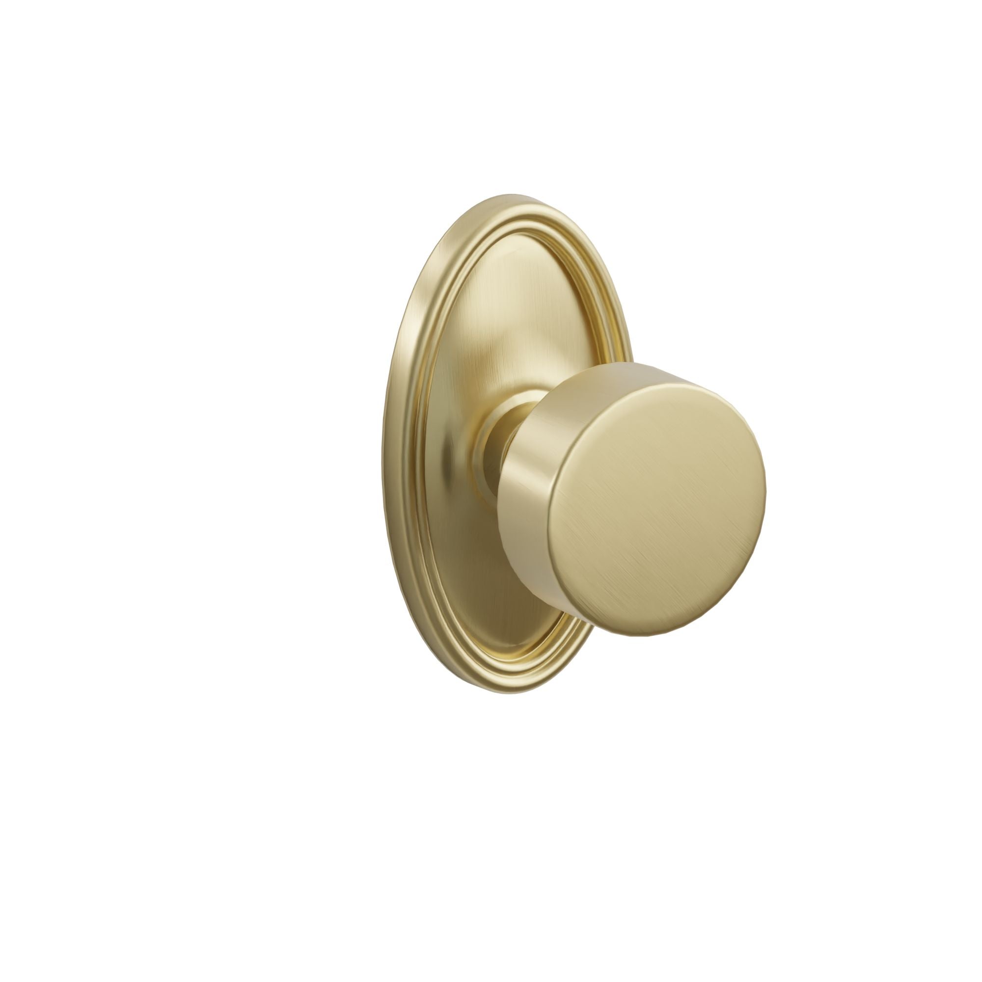 Emtek Concealed Fastener Round Knob Set With Oval Rosette