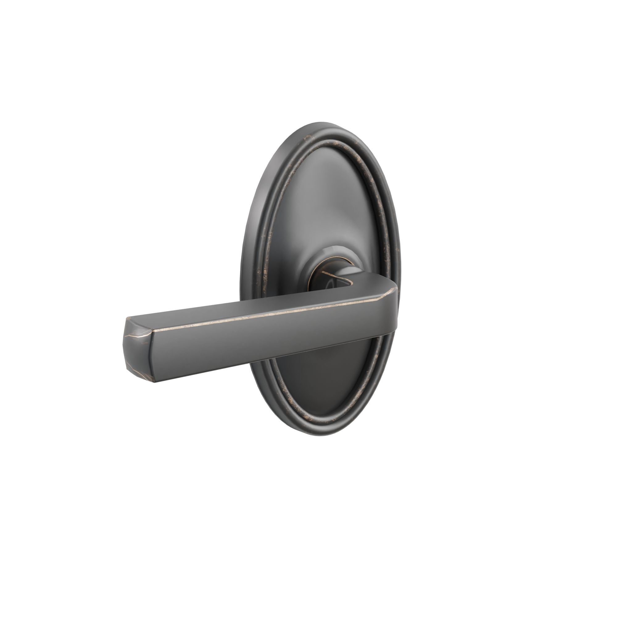 Emtek Concealed Fastener Sion Lever Set With Oval Rosette