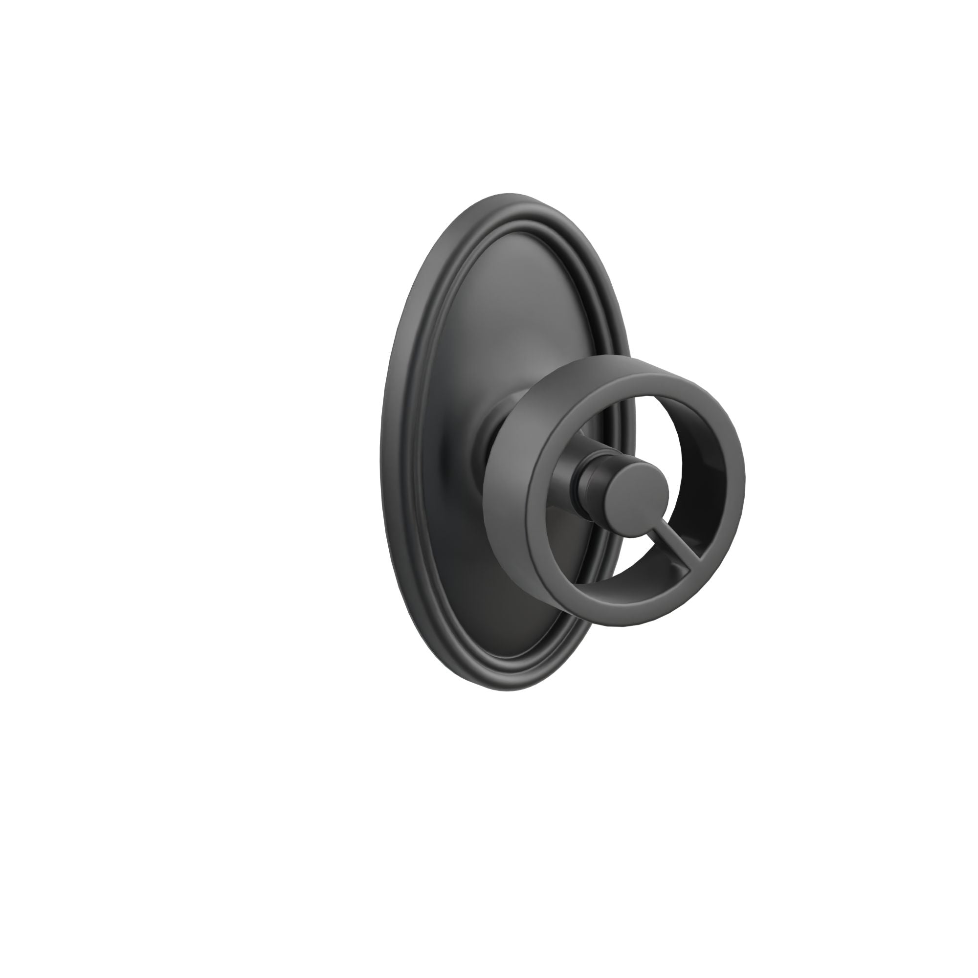 Emtek Concealed Fastener Spoke Knob Set With Oval Rosette