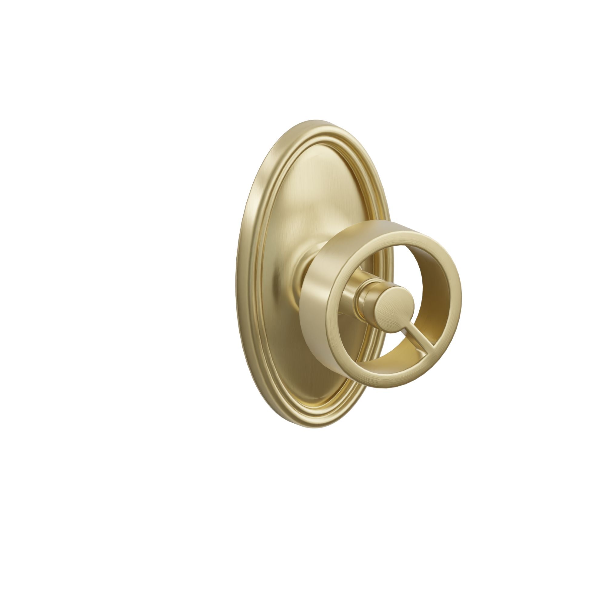 Emtek Concealed Fastener Spoke Knob Set With Oval Rosette