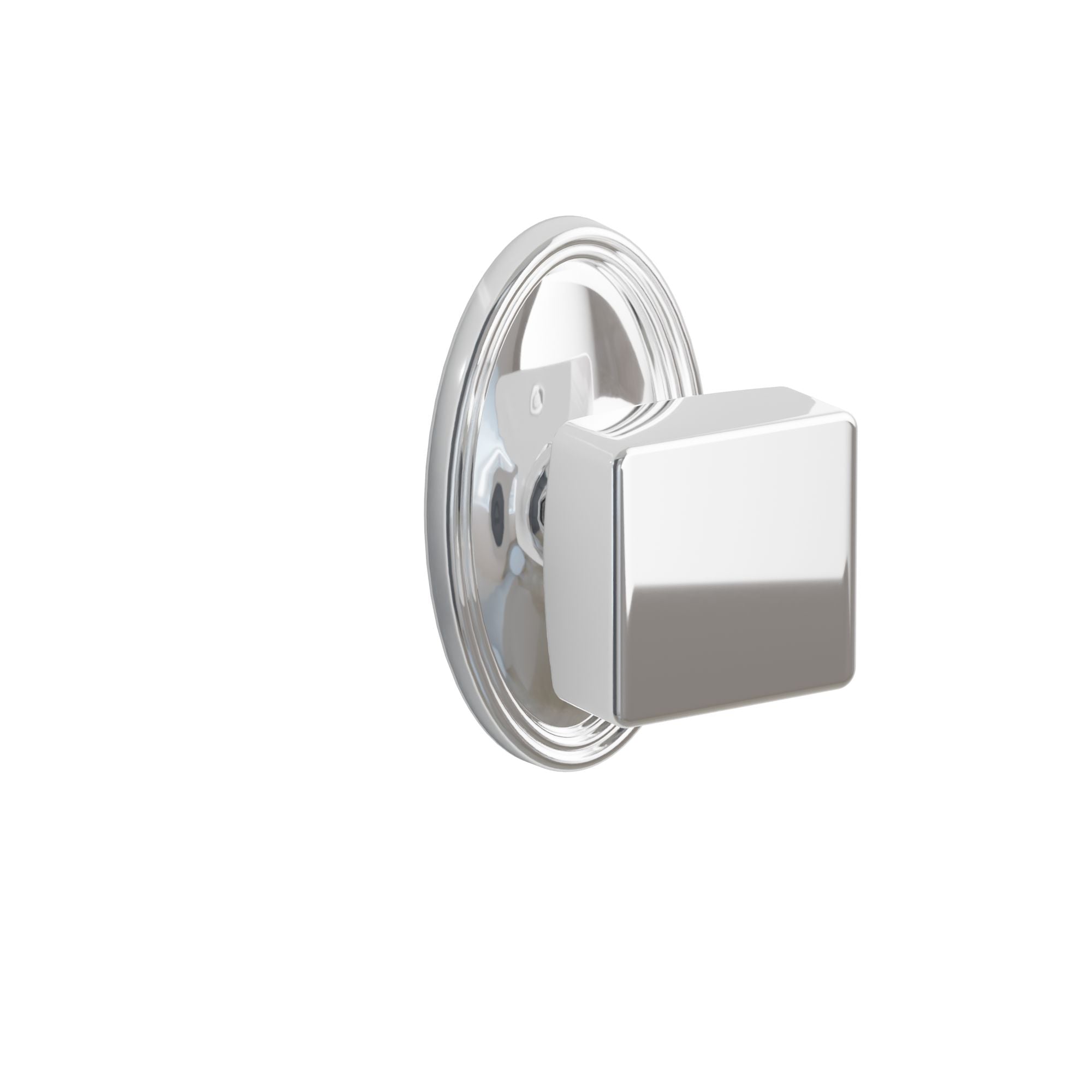 Emtek Square Knob Set with Oval Rosette