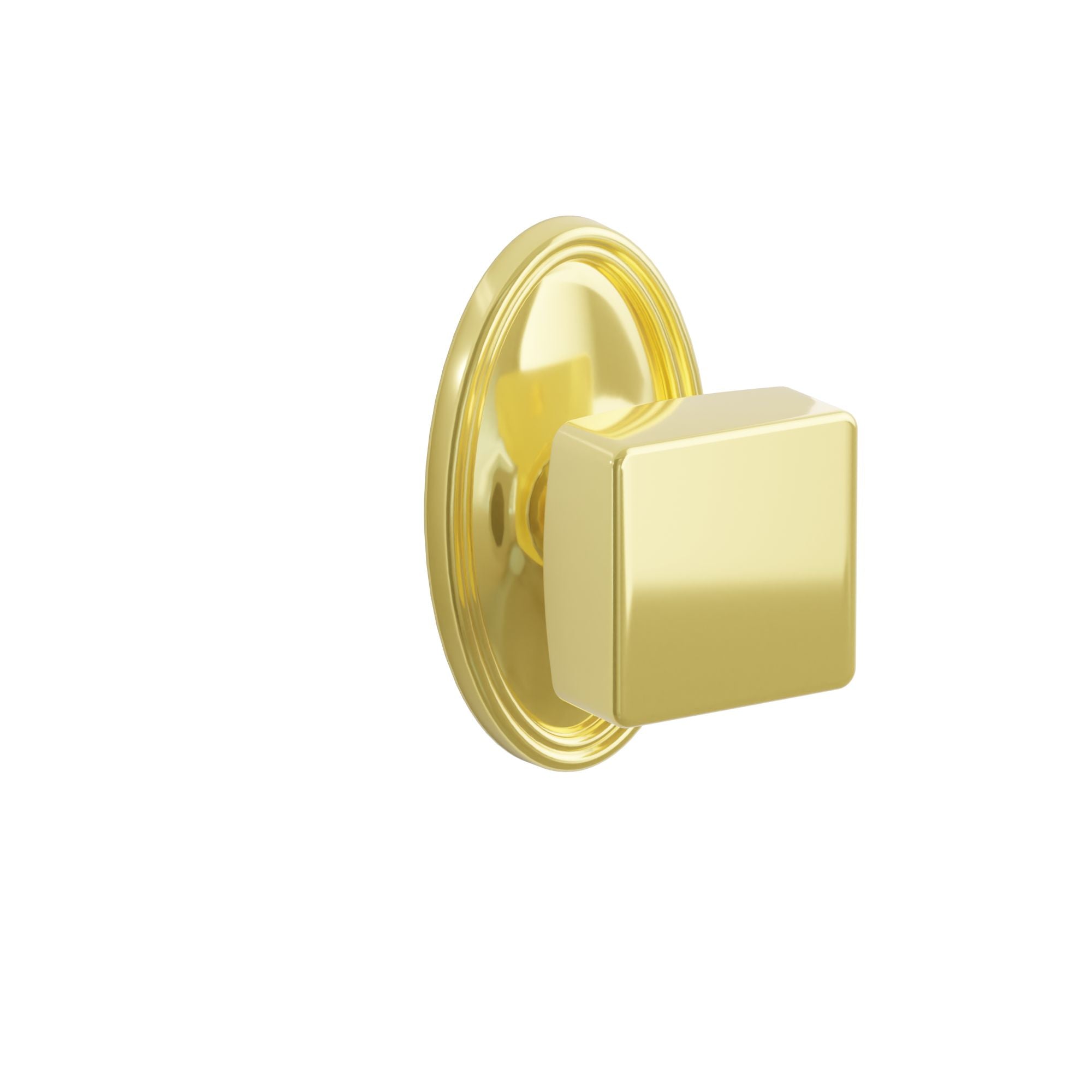 Emtek Square Knob Set with Oval Rosette