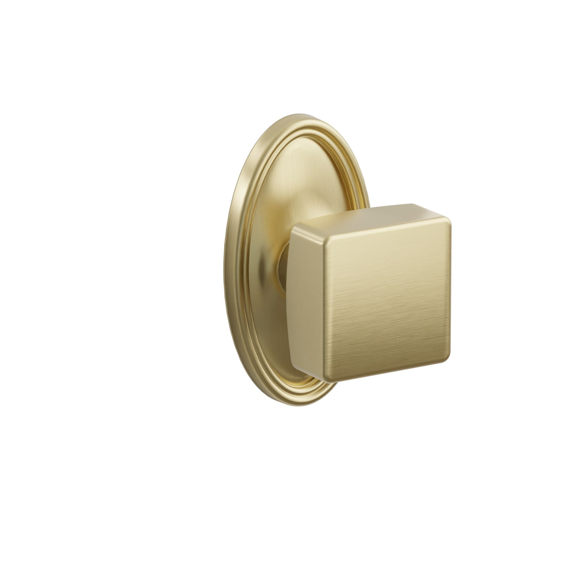 Emtek Square Knob Set with Oval Rosette