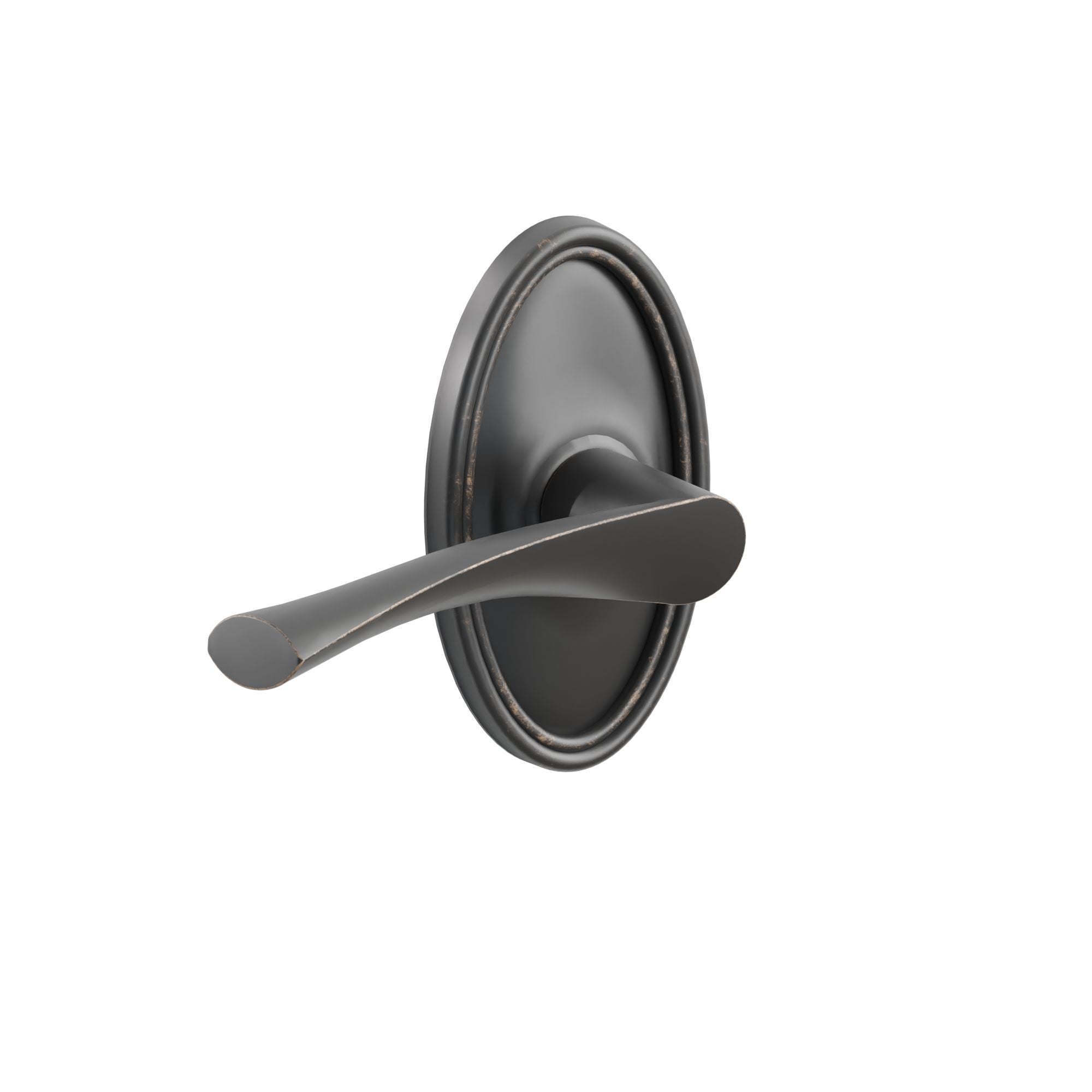 Emtek Concealed Fastener Triton Lever Set With Oval Rosette