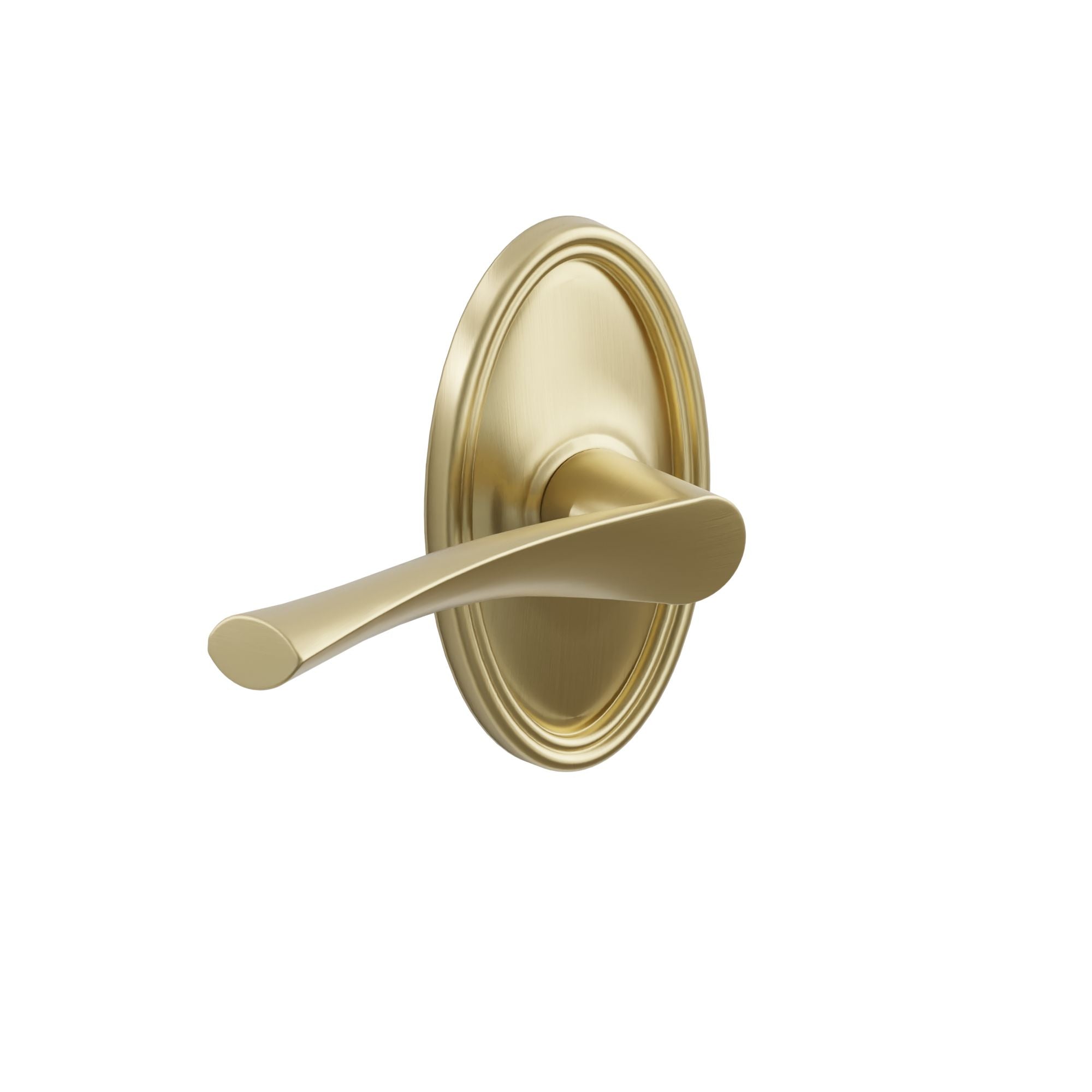 Emtek Concealed Fastener Triton Lever Set With Oval Rosette