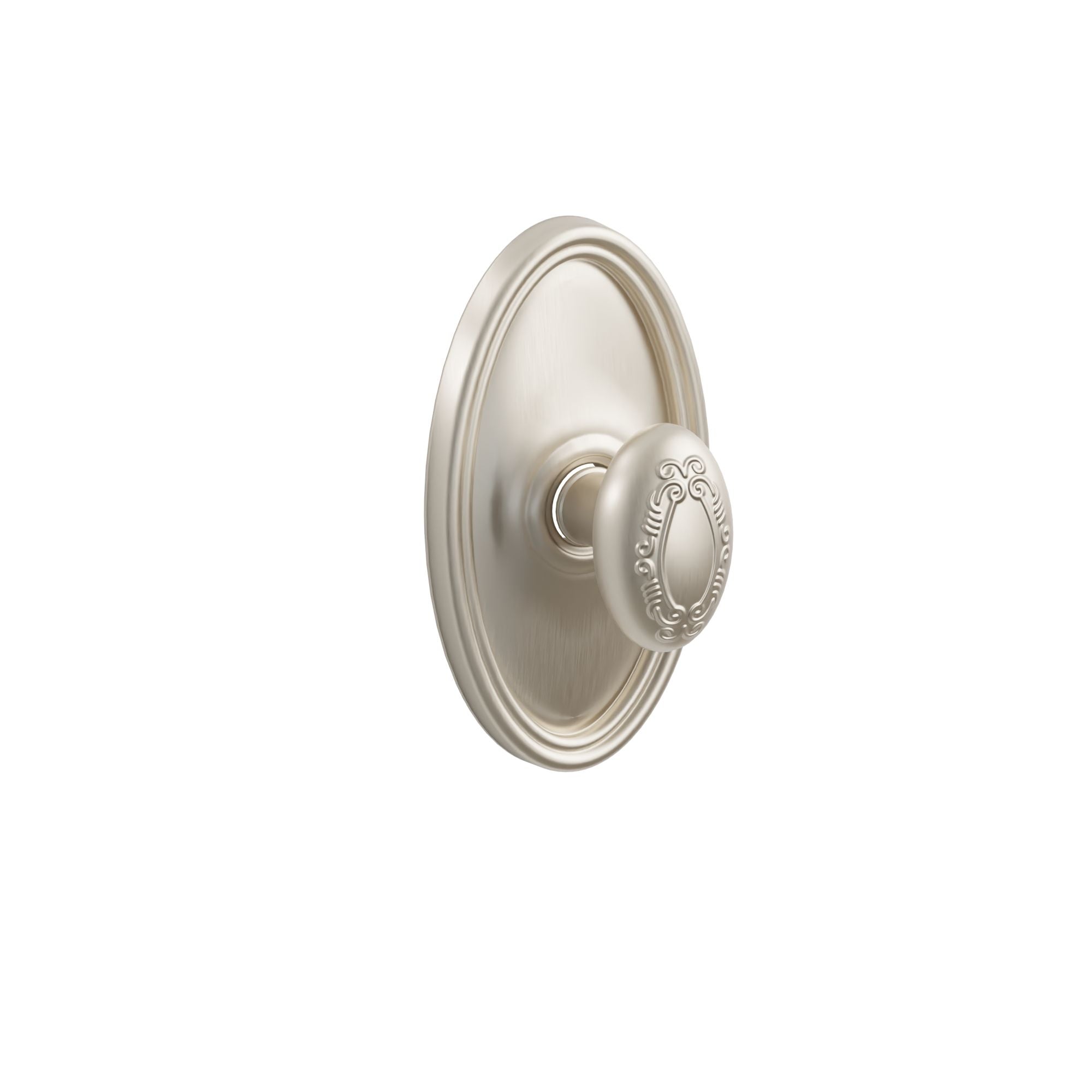 Emtek Concealed Fastener Victoria Knob Set With Oval Rosette