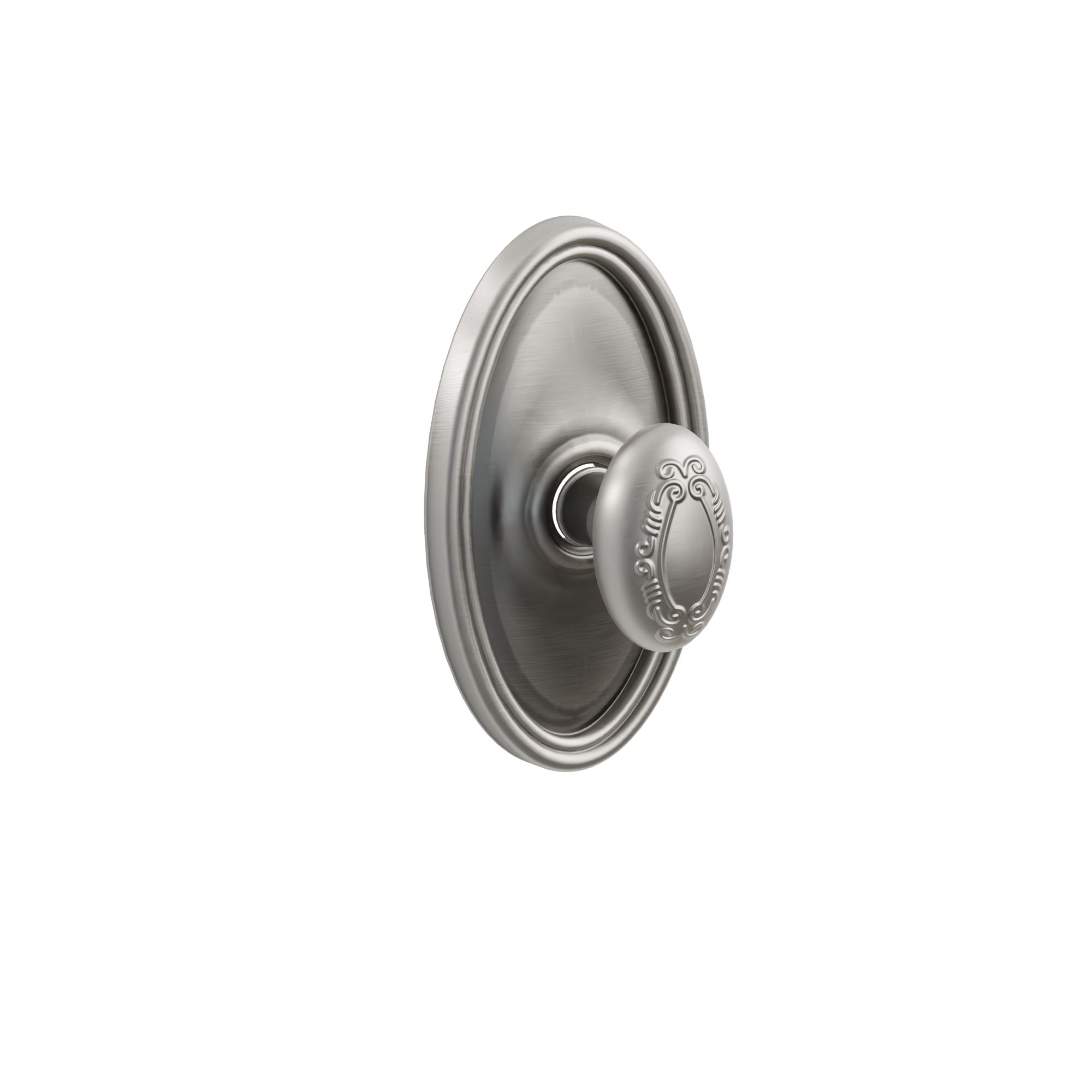 Emtek Concealed Fastener Victoria Knob Set With Oval Rosette