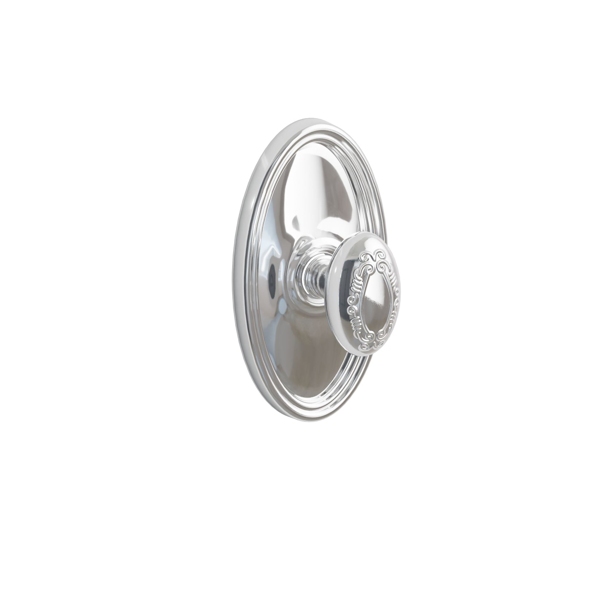 Emtek Concealed Fastener Victoria Knob Set With Oval Rosette