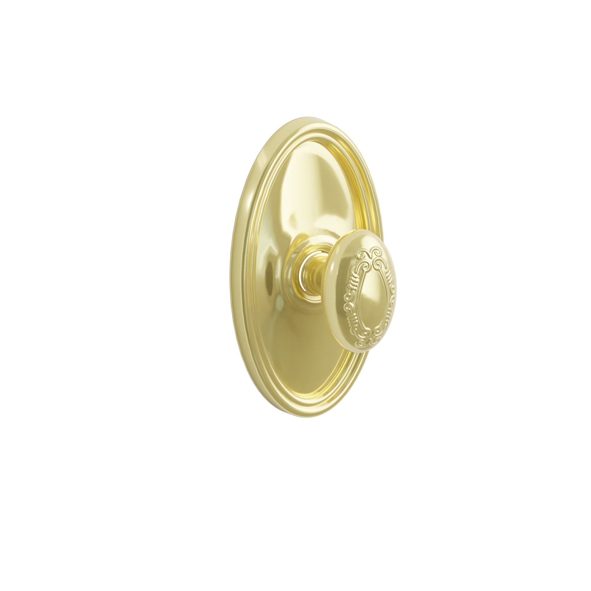 Emtek Concealed Fastener Victoria Knob Set With Oval Rosette
