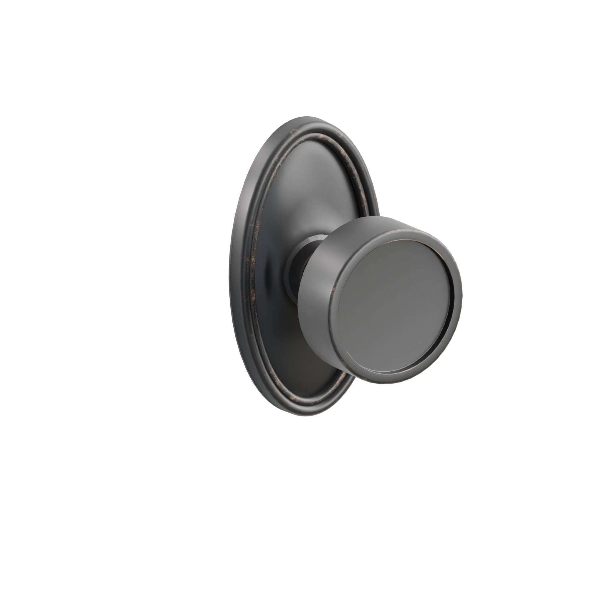Emtek Concealed Fastener Verve Knob Set With Oval Rosette