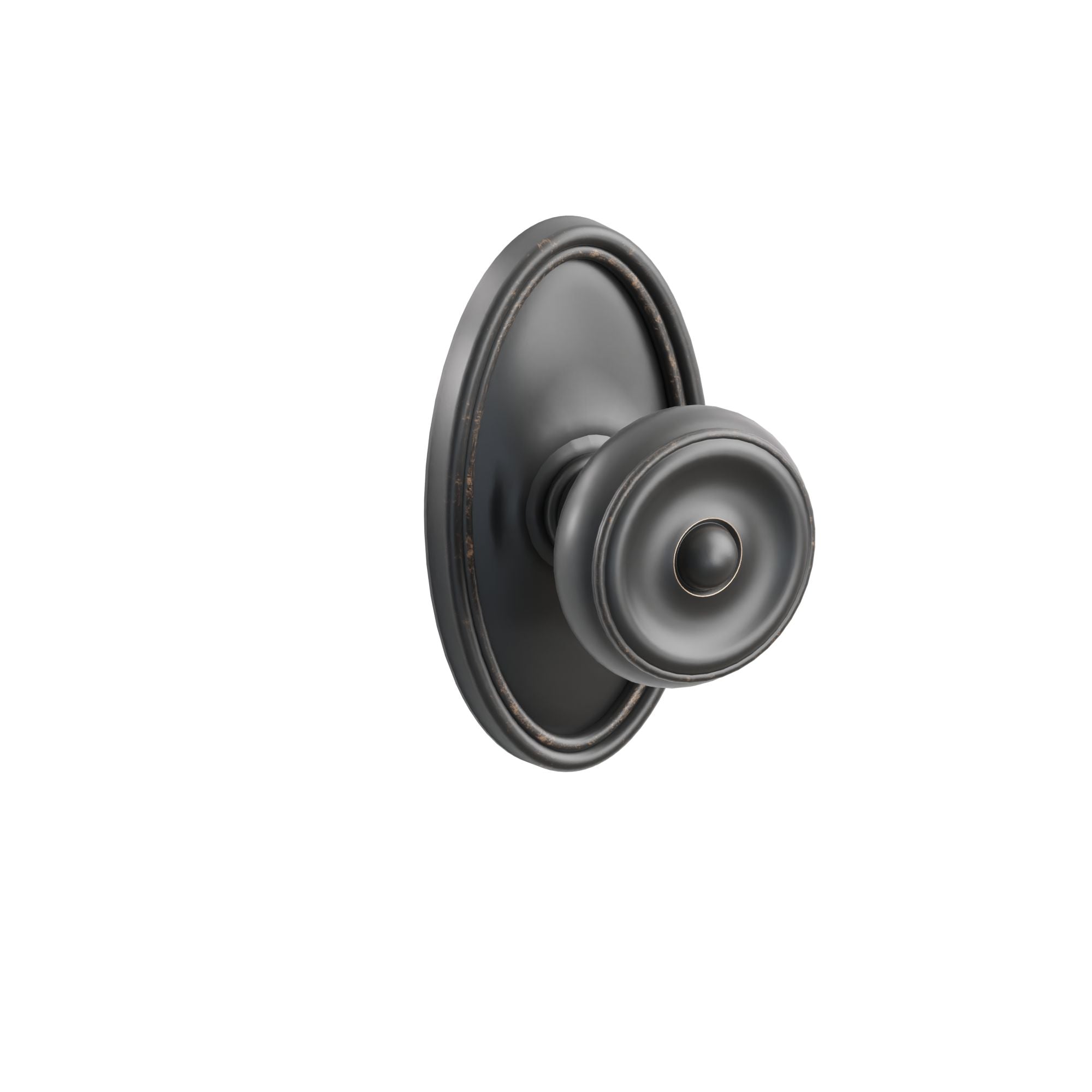 Emtek Concealed Fastener Waverly Knob Set With Oval Rosette