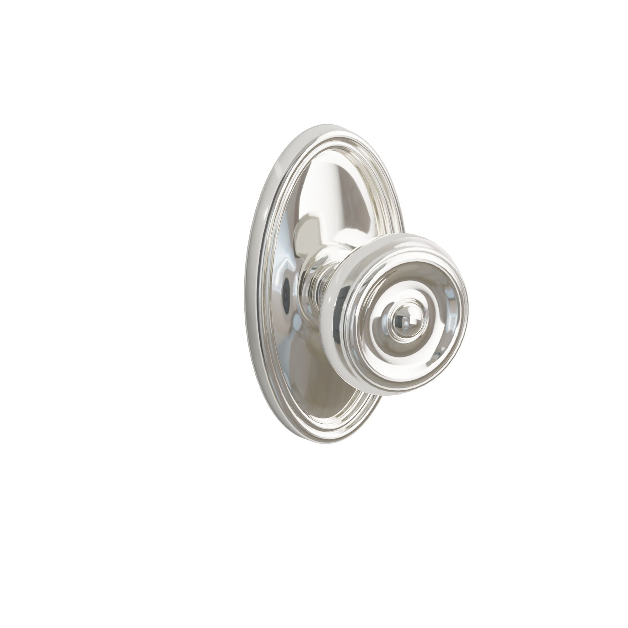 Emtek Concealed Fastener Waverly Knob Set With Oval Rosette