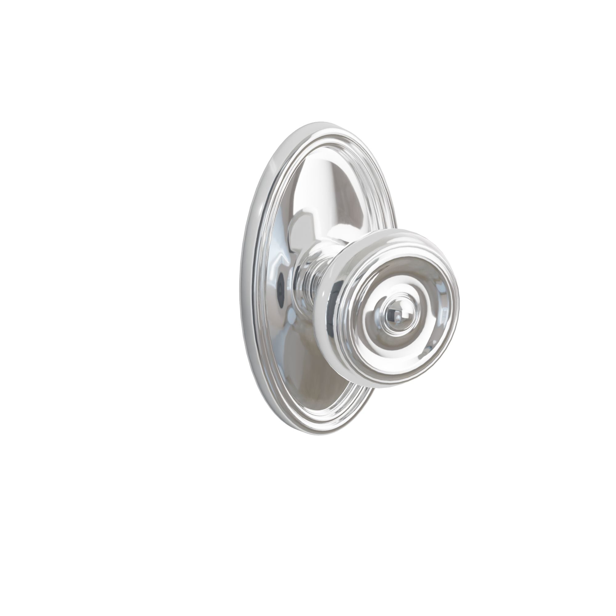 Emtek Concealed Fastener Waverly Knob Set With Oval Rosette