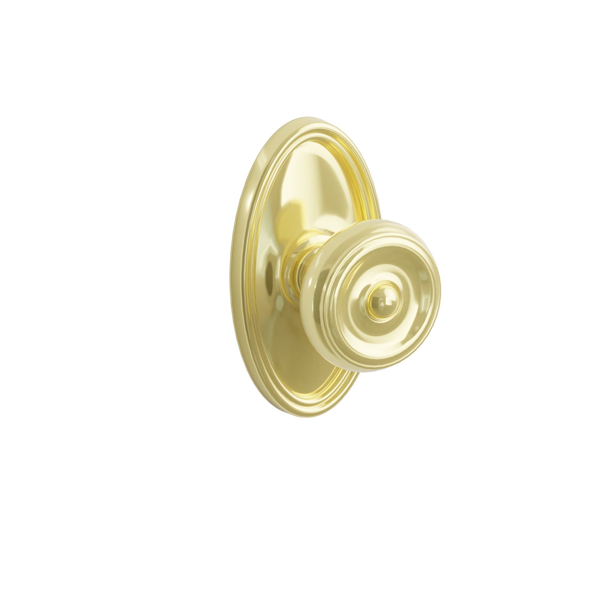 Emtek Concealed Fastener Waverly Knob Set With Oval Rosette