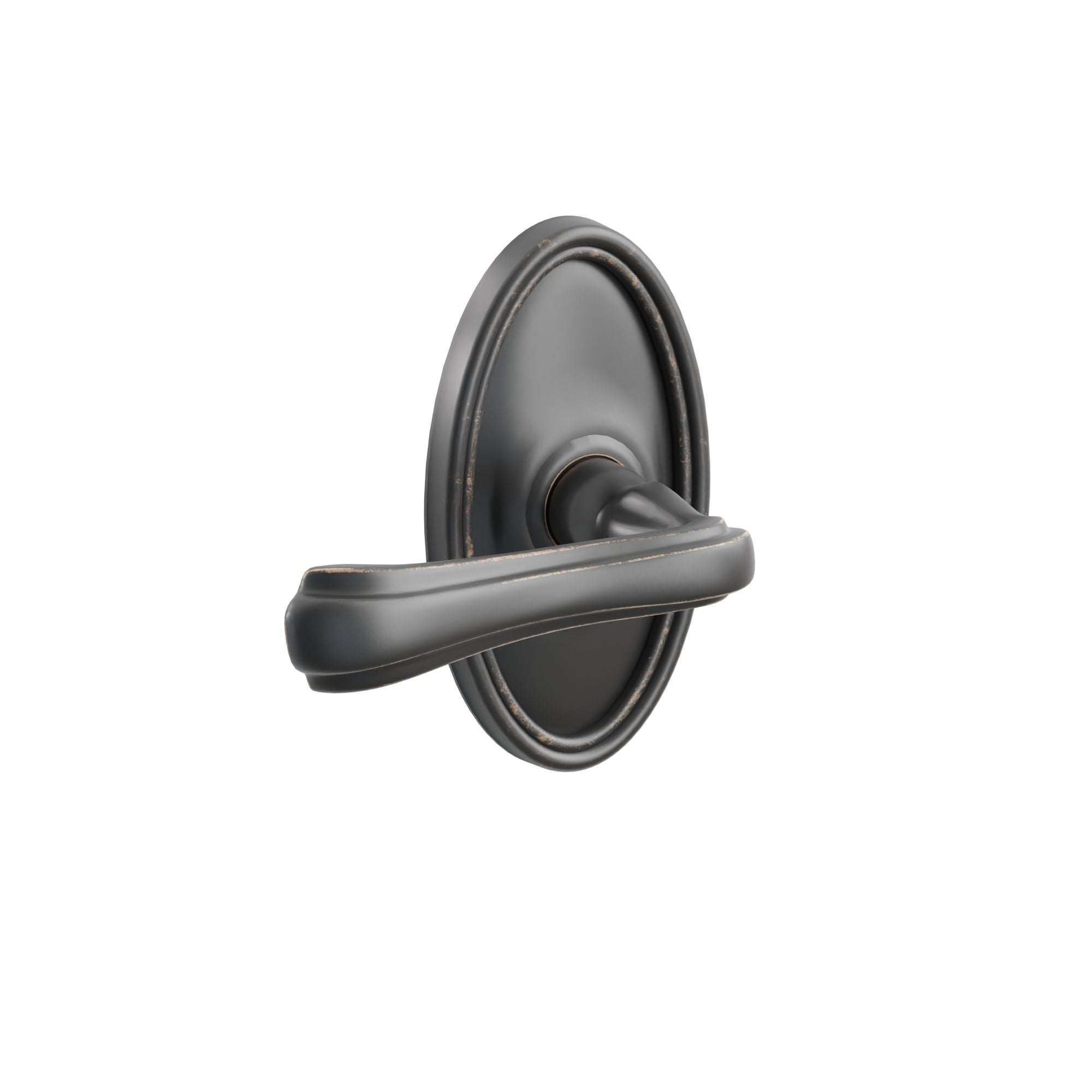 Emtek Concealed Fastener Wembley Lever Set With Oval Rosette
