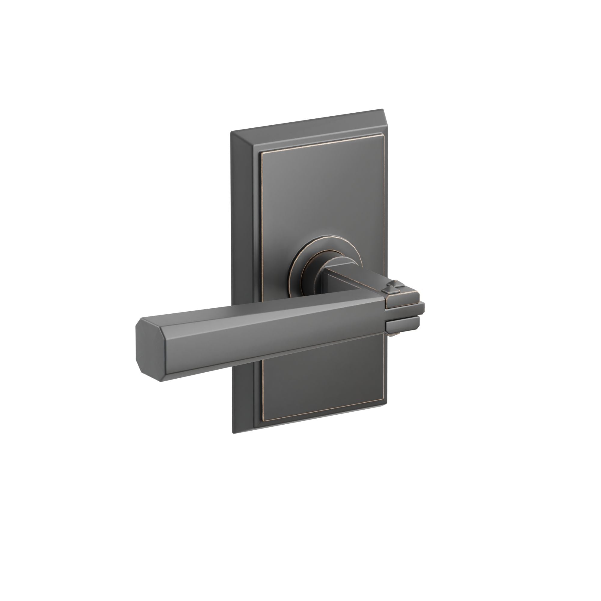 Emtek Concealed Fastener Arts & Crafts Lever Set With Rectangular Rosette