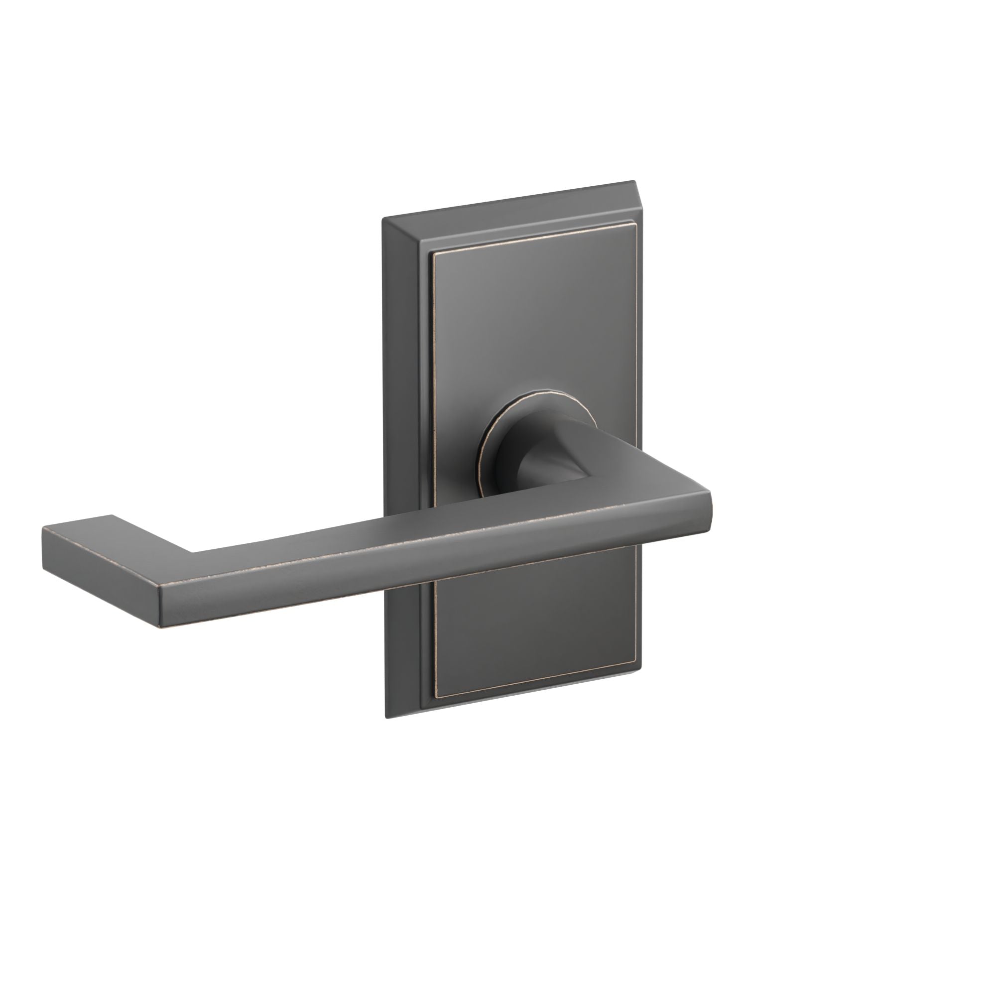 Emtek Concealed Fastener Argos Lever Set With Rectangular Rosette