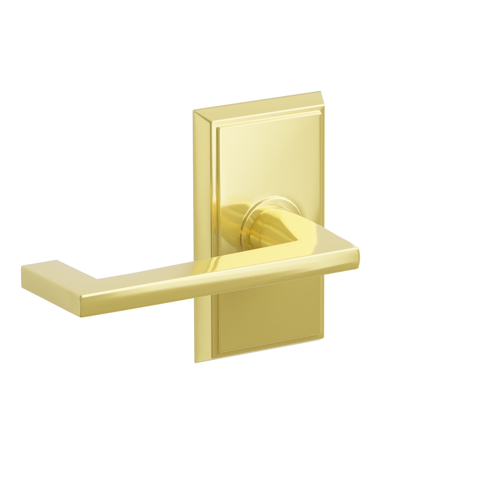 Emtek Arts & Crafts Lever Set with Rectangular Rosette