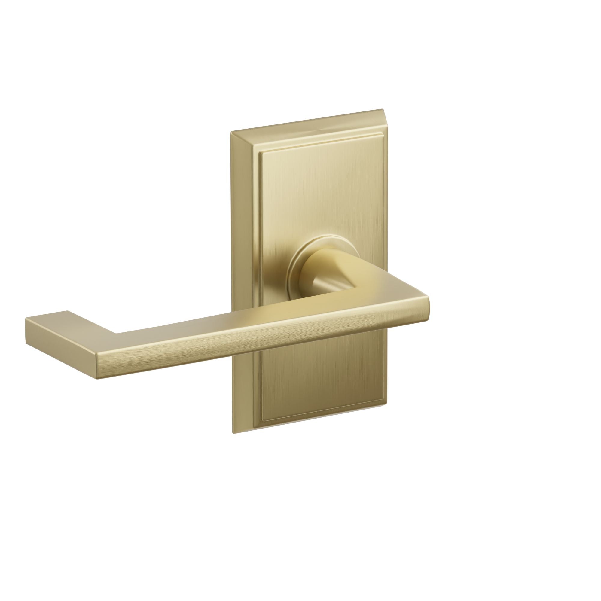 Emtek Arts & Crafts Lever Set with Rectangular Rosette