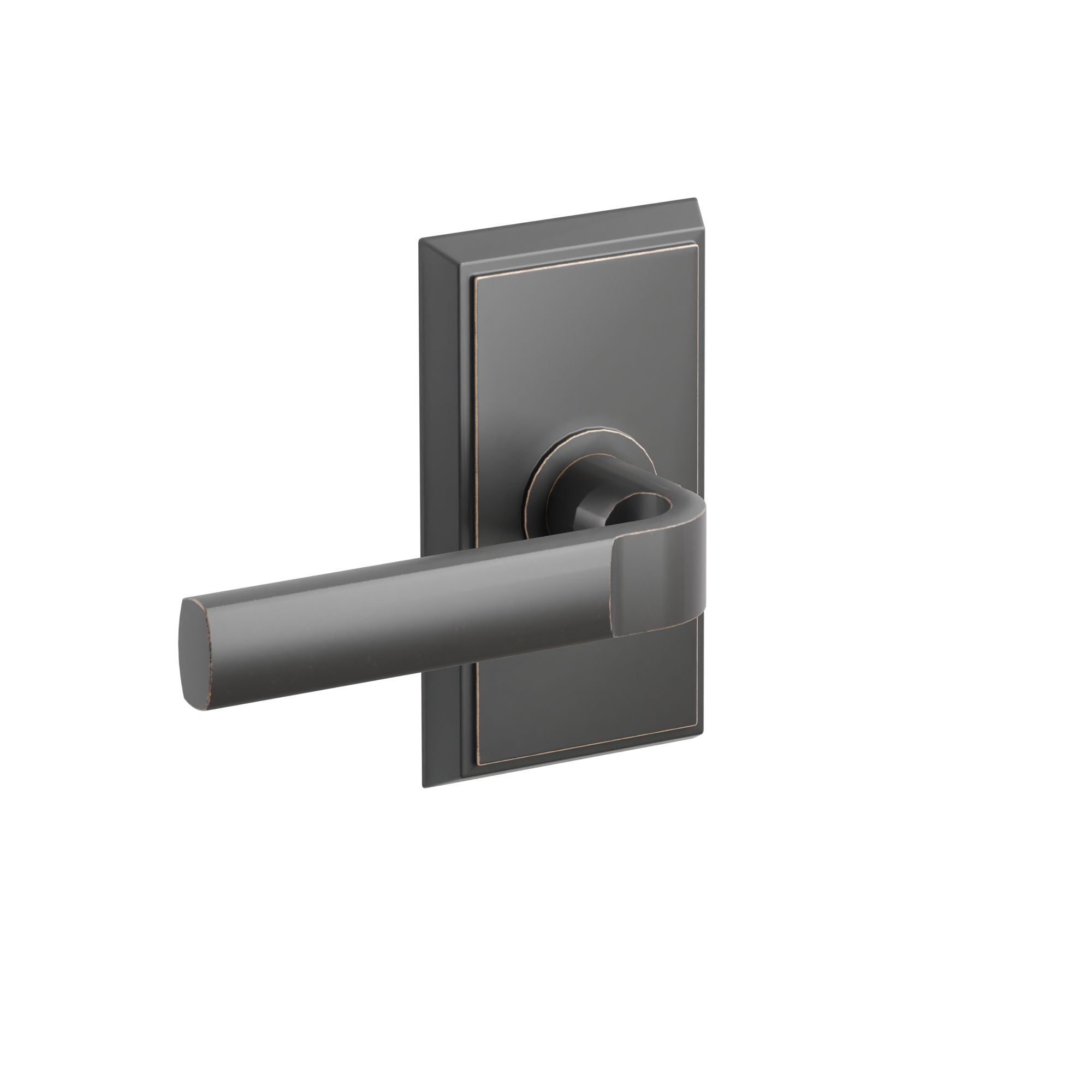 Emtek Concealed Fastener Aston Lever Set With Rectangular Rosette