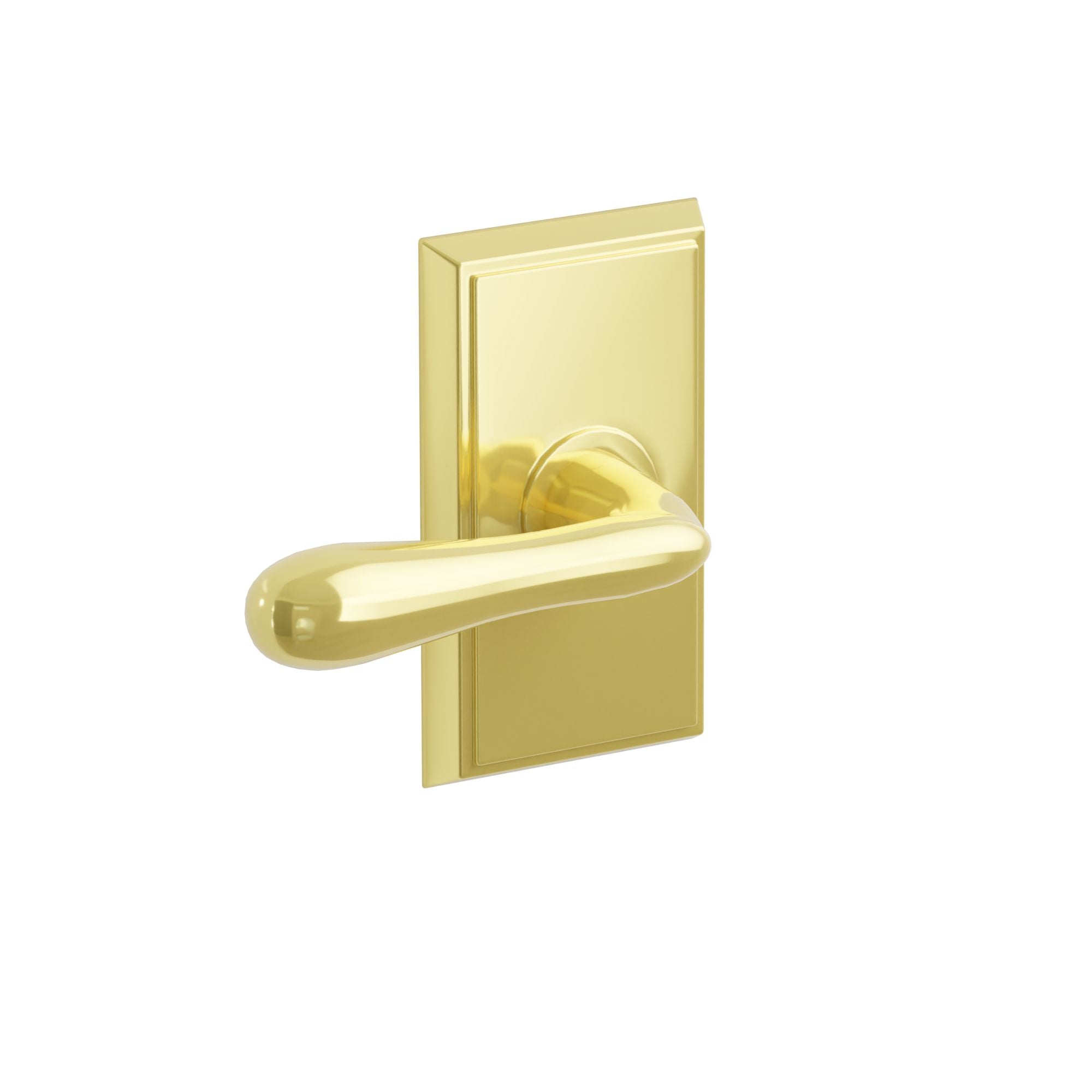 Emtek Concealed Fastener Basel Lever Set With Rectangular Rosette