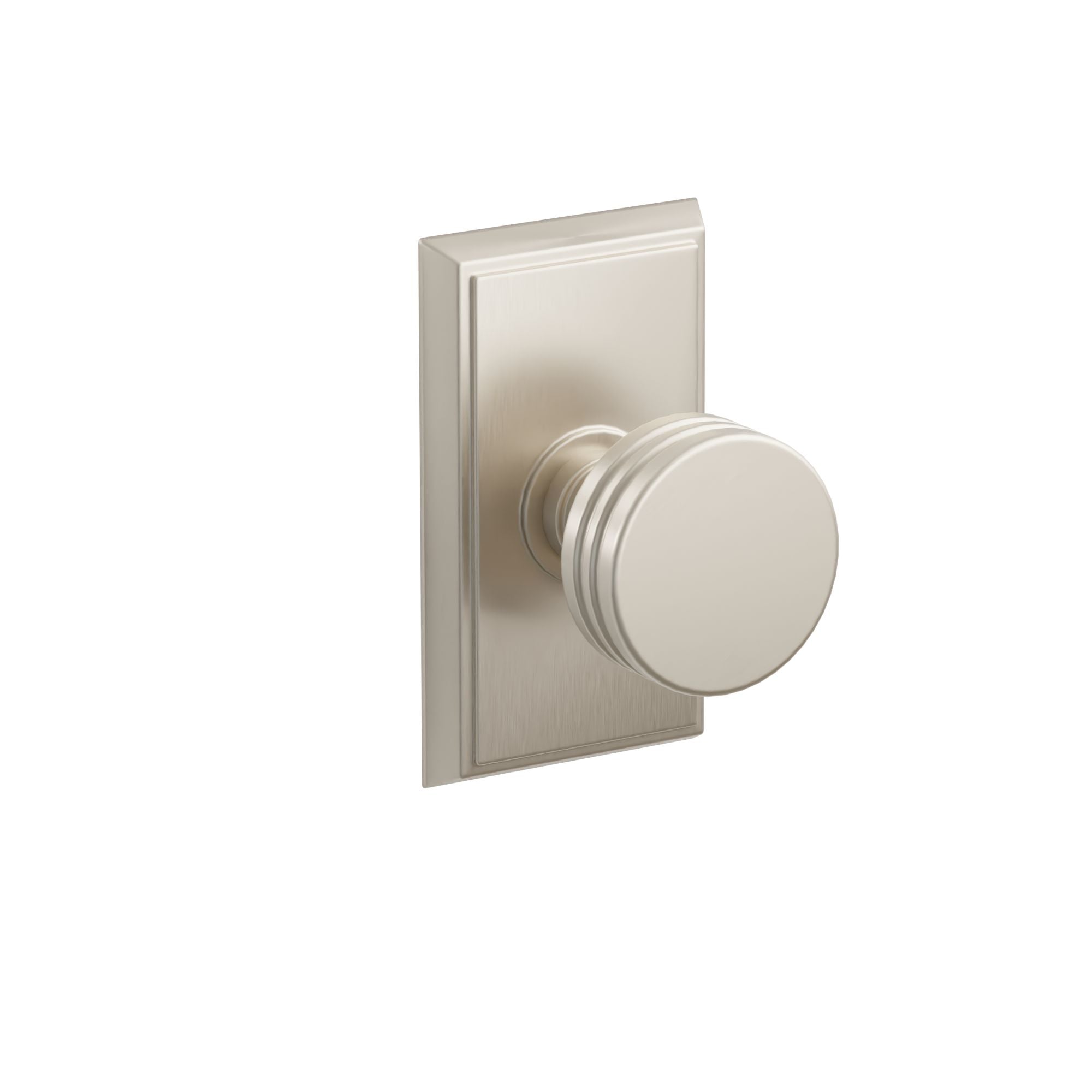 Emtek Concealed Fastener Bern Knob Set With Rectangular Rosette