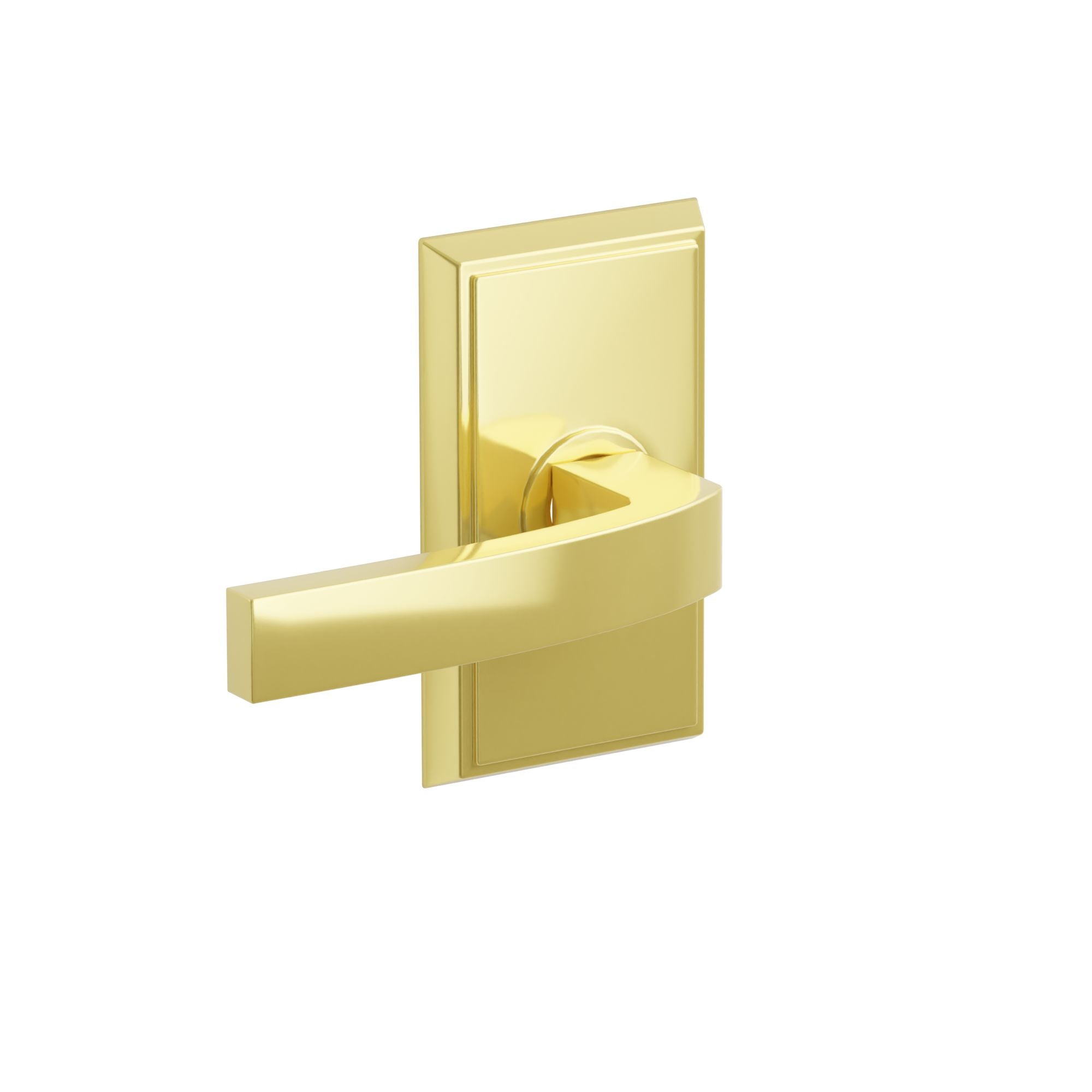 Emtek Concealed Fastener Breslin Lever Set With Rectangular Rosette