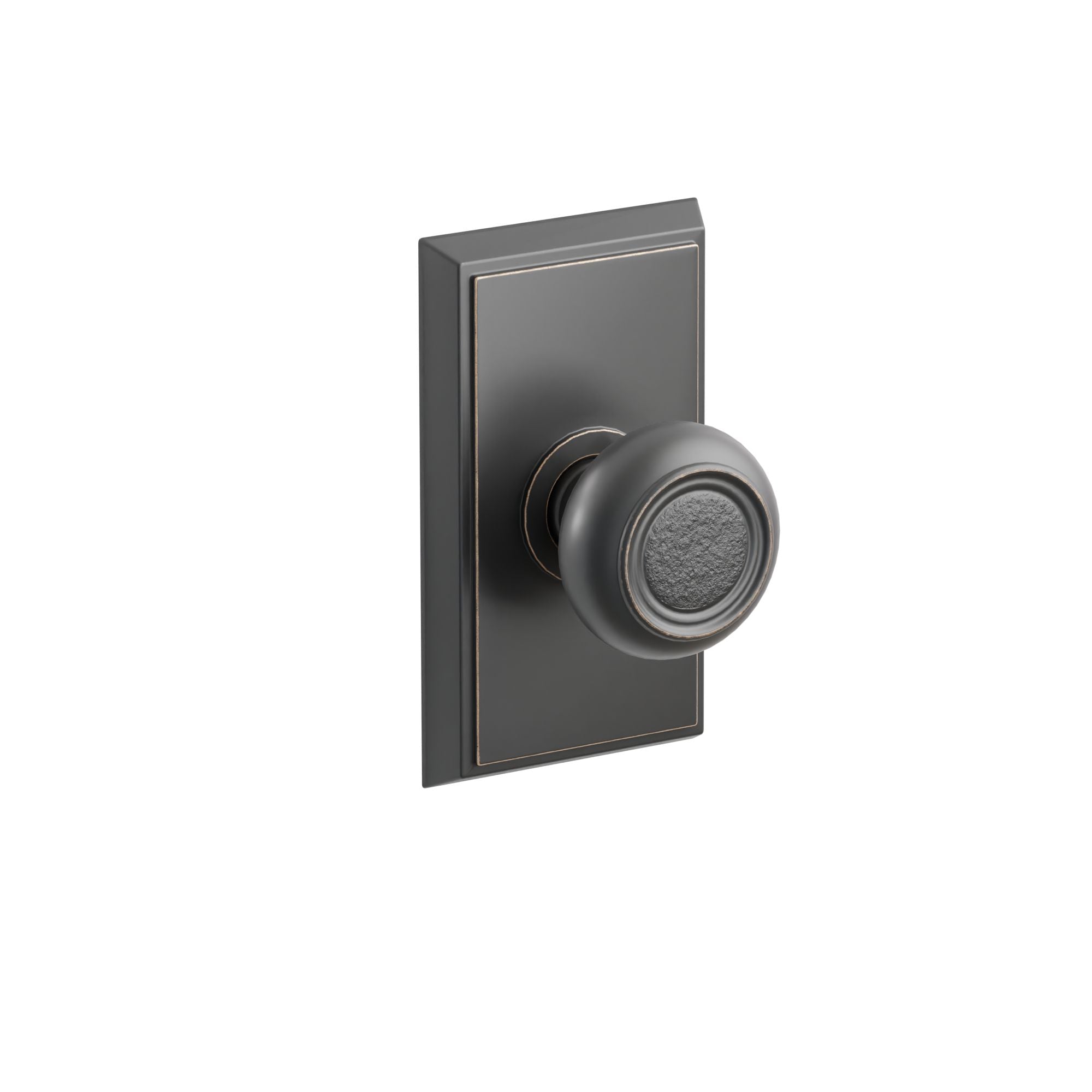 Emtek Concealed Fastener Belmont Knob Set With Rectangular Rosette