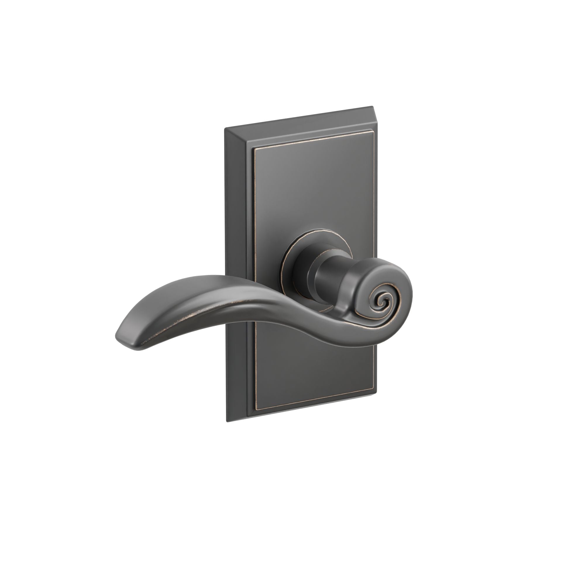 Emtek Concealed Fastener Elan Lever Set with Rectangular Rosette