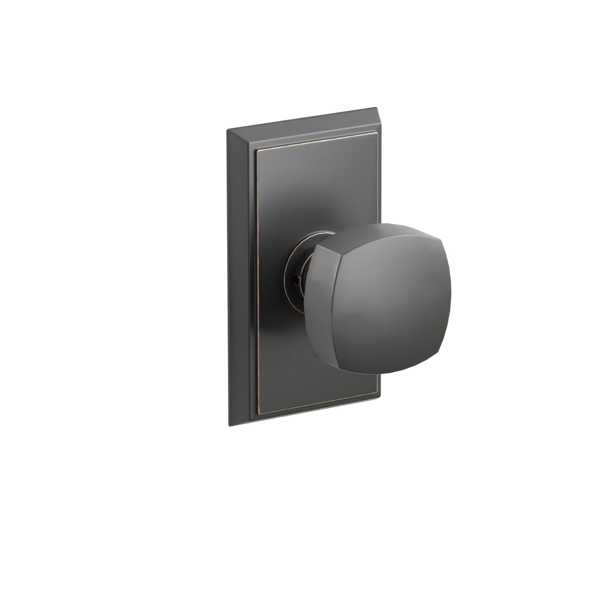 Emtek Freestone Knob Set with Rectangular Rosette