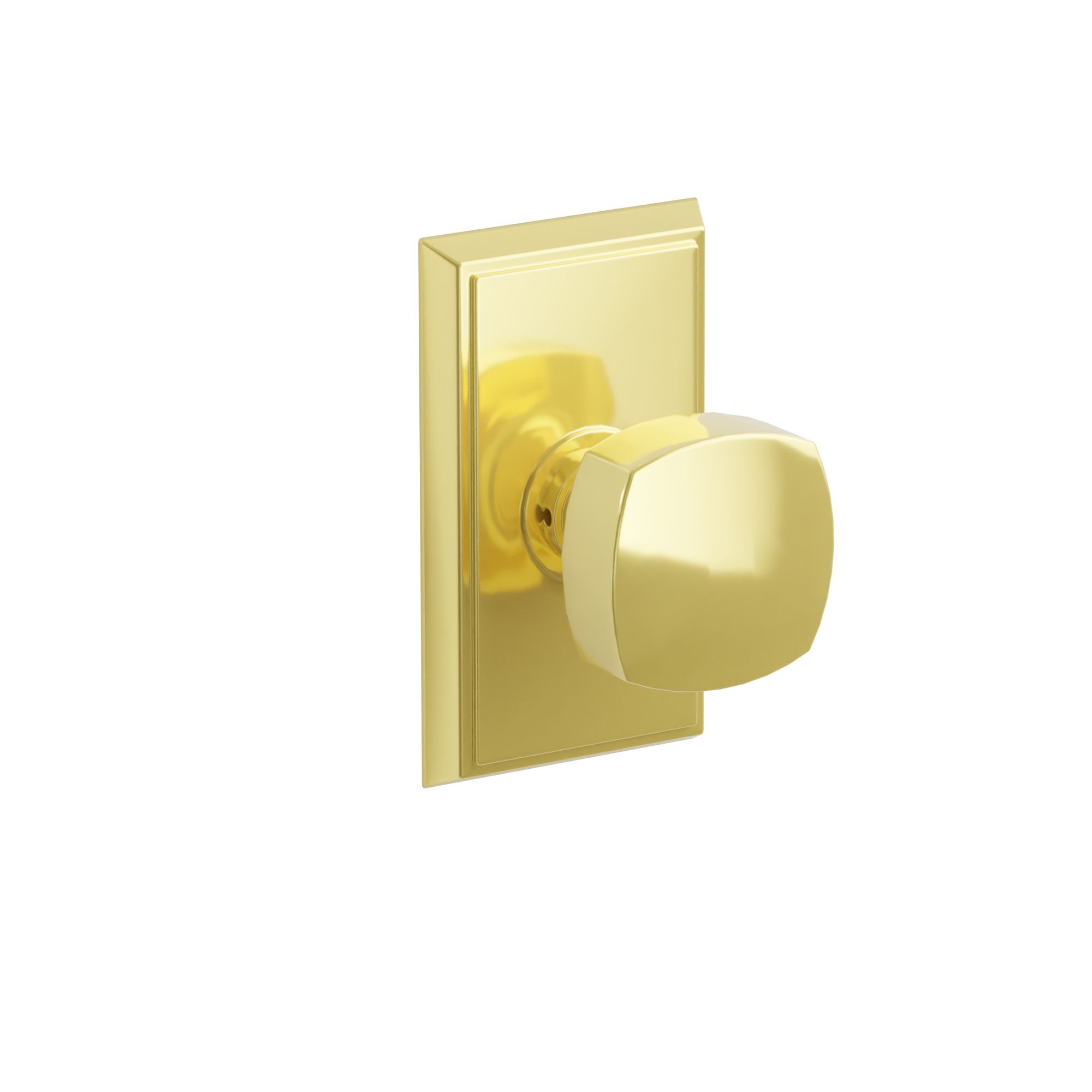 Emtek Concealed Fastener Freestone Knob Set With Rectangular Rosette