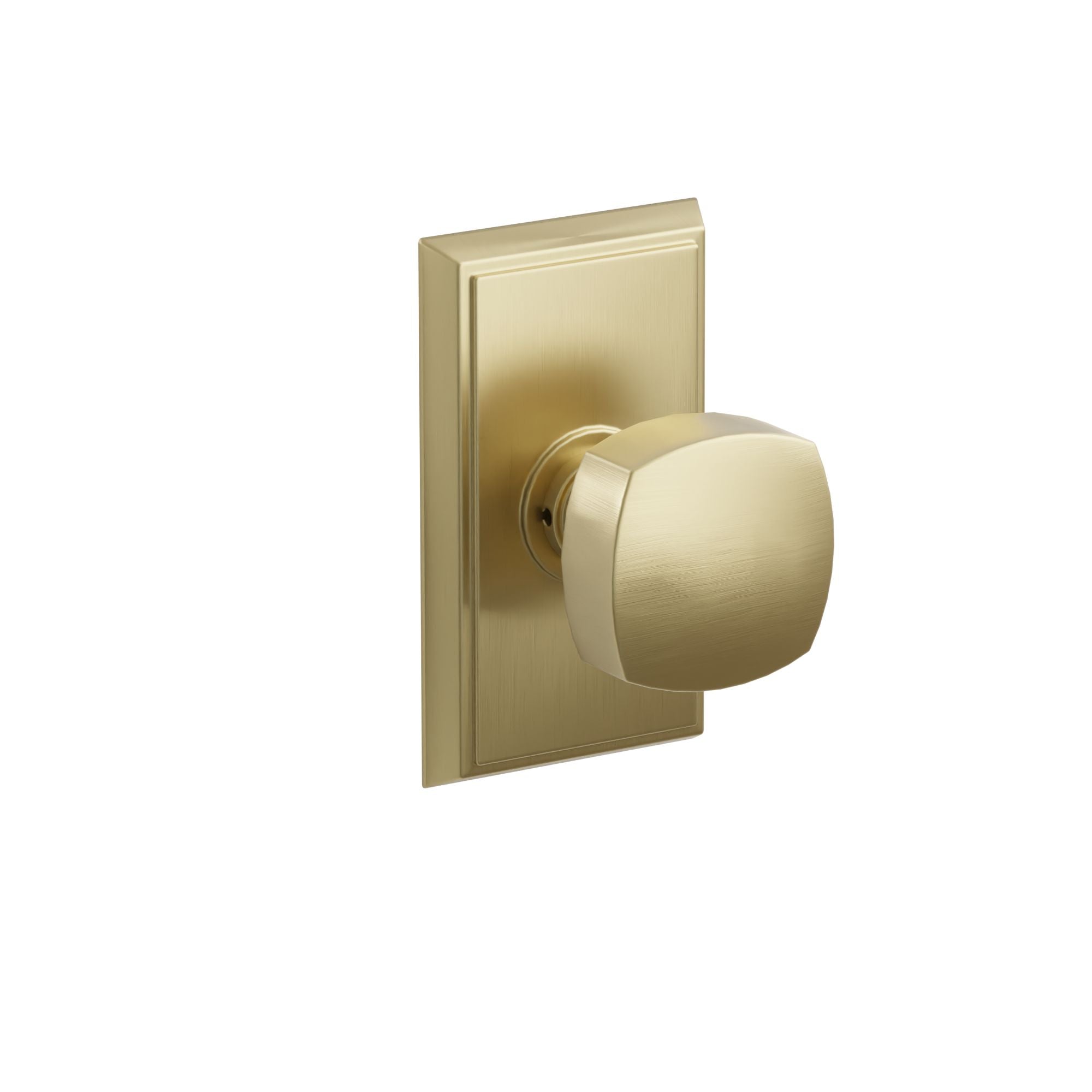 Emtek Concealed Fastener Freestone Knob Set With Rectangular Rosette