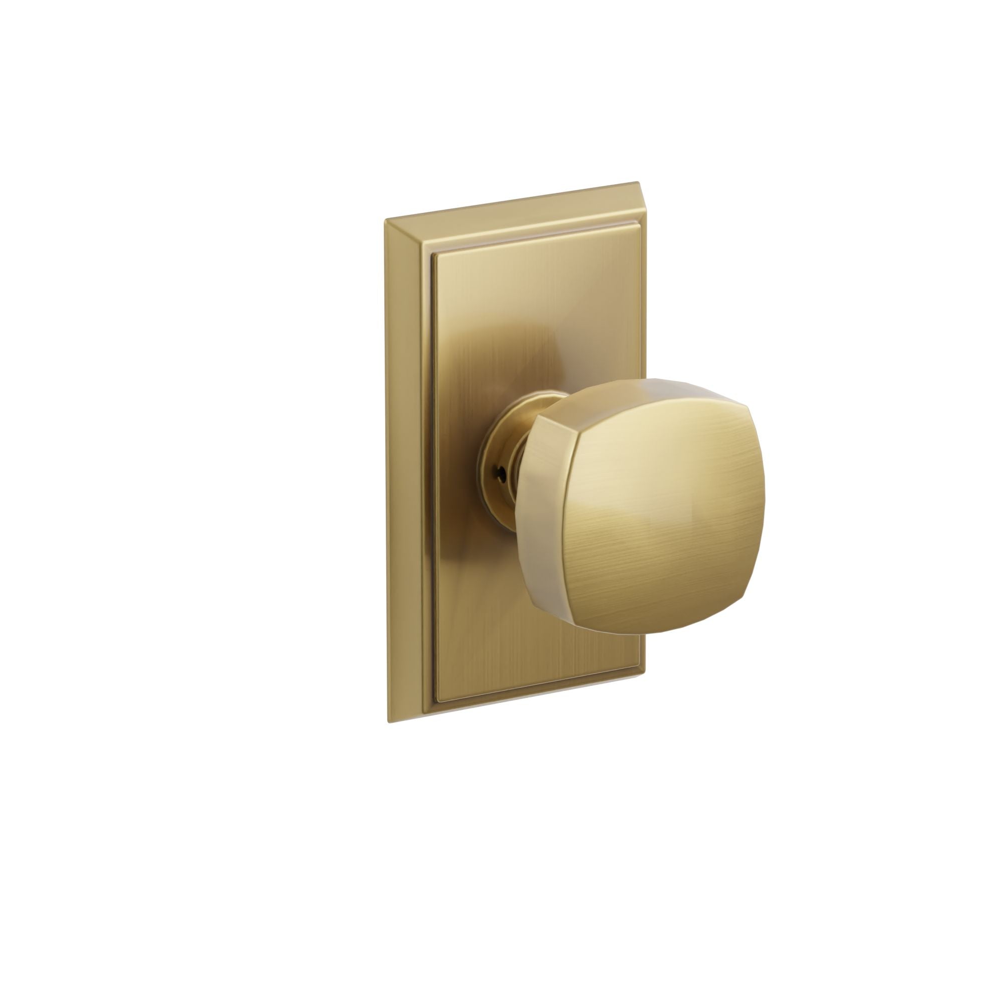 Emtek Concealed Fastener Freestone Knob Set With Rectangular Rosette