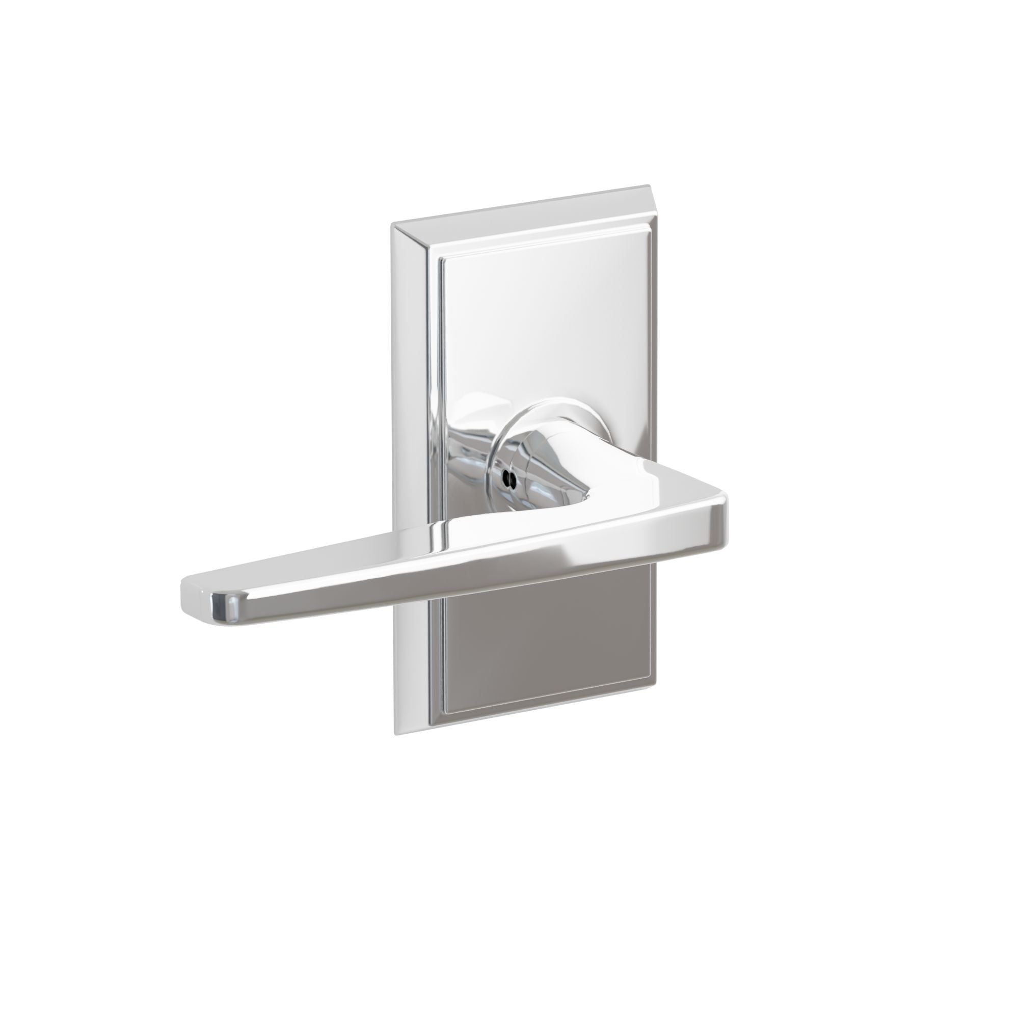 Emtek Concealed Fastener Hermes Lever Set With Rectangular Rosette