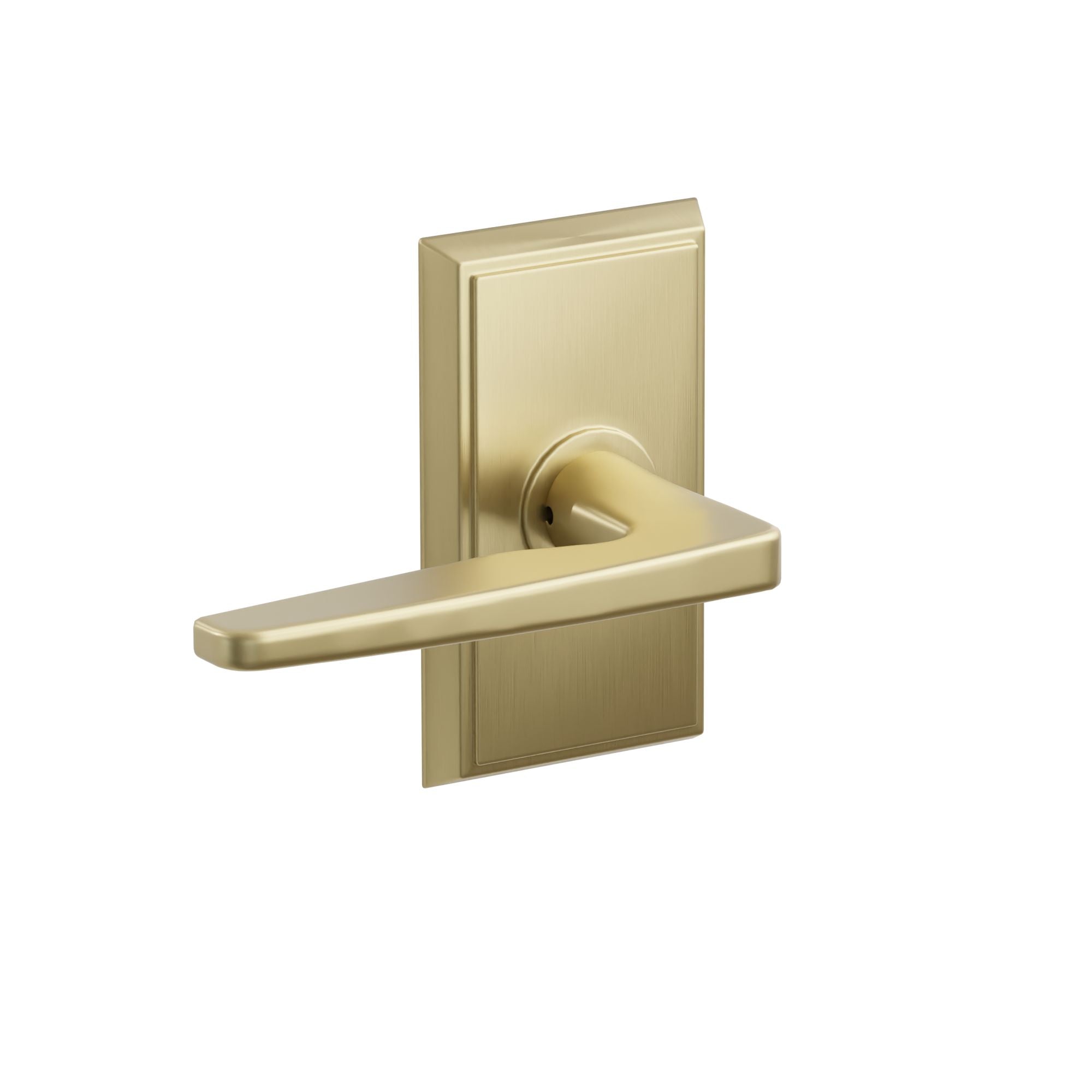 Emtek Concealed Fastener Hermes Lever Set With Rectangular Rosette