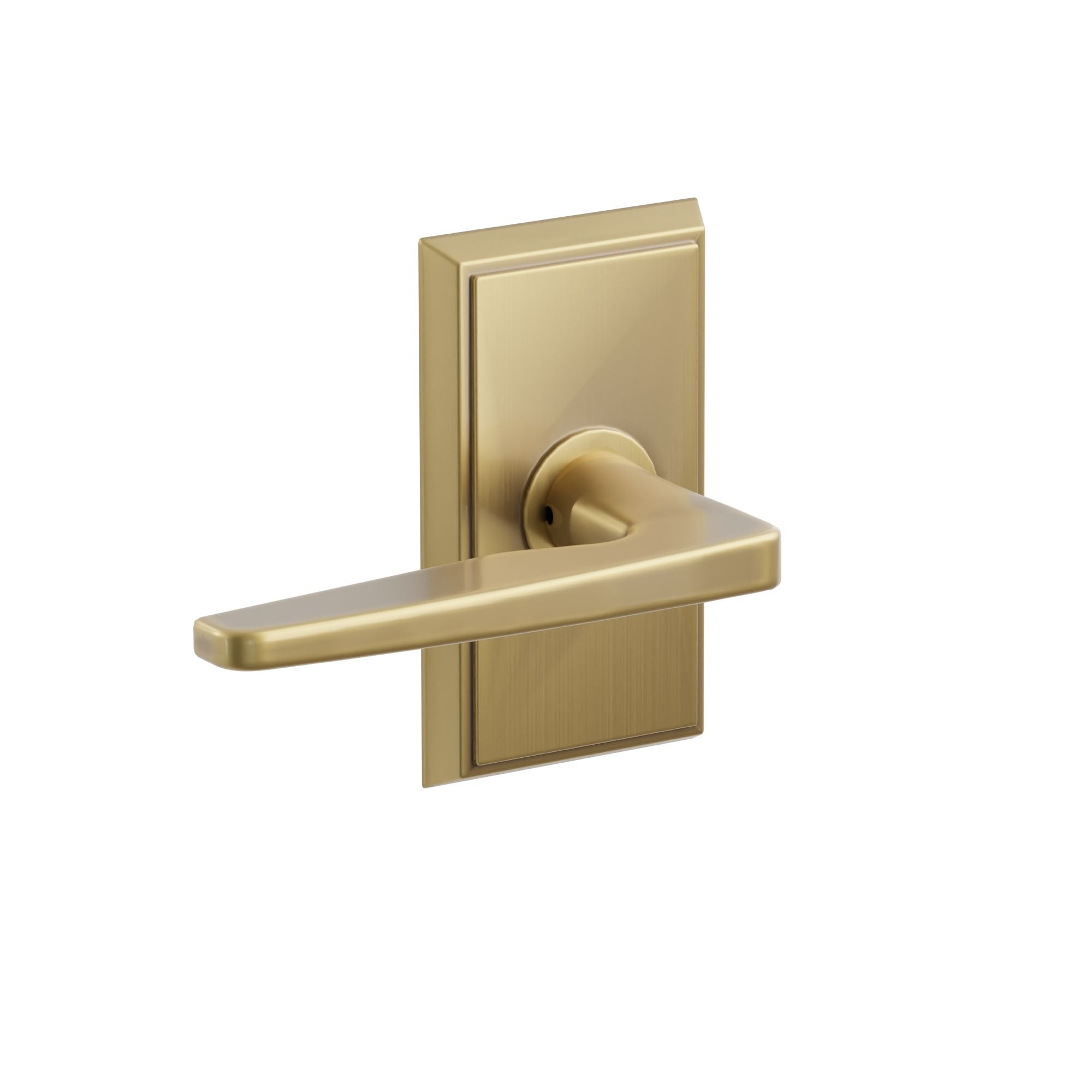 Emtek Concealed Fastener Hermes Lever Set With Rectangular Rosette