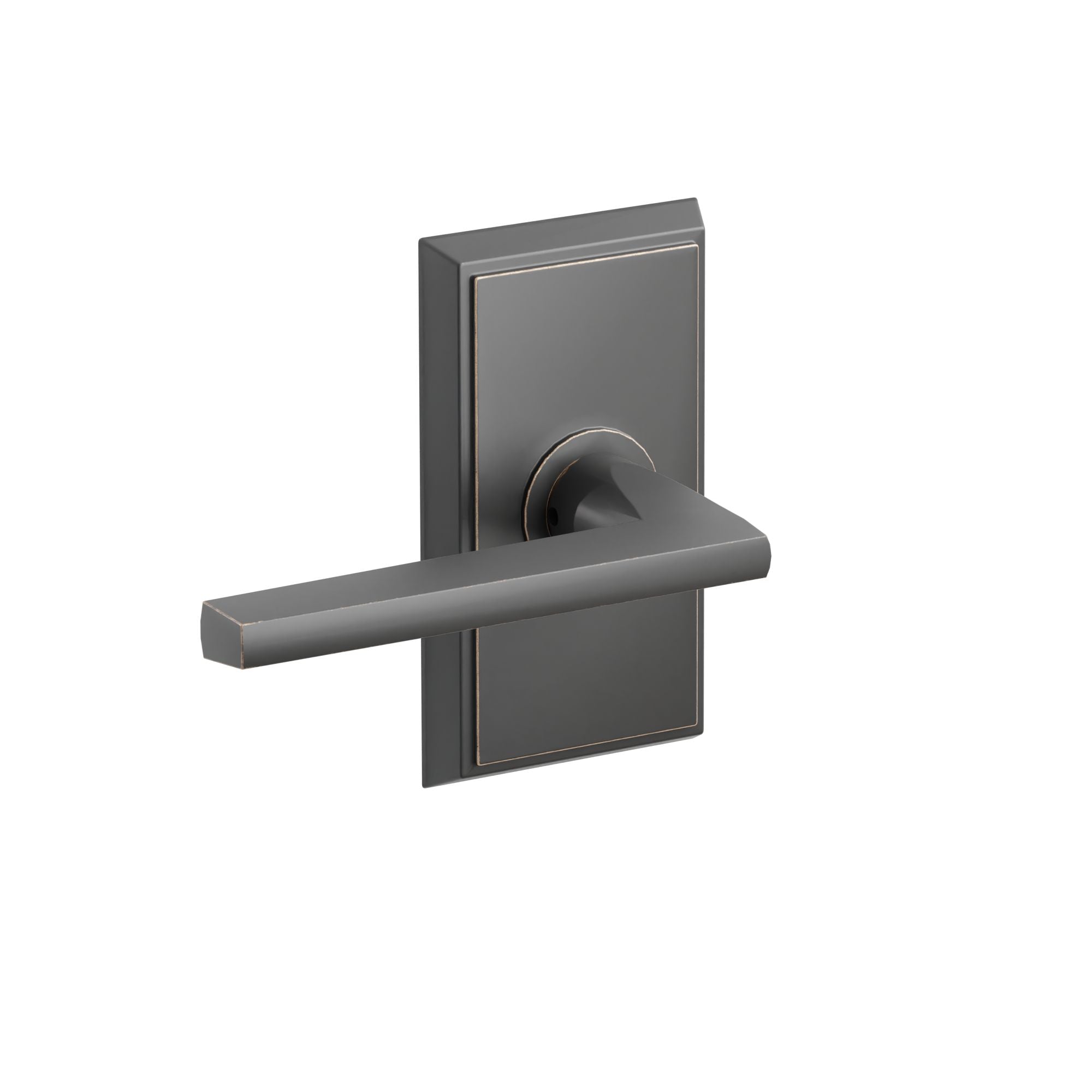 Emtek Concealed Fastener Helios Lever Set With Rectangular Rosette