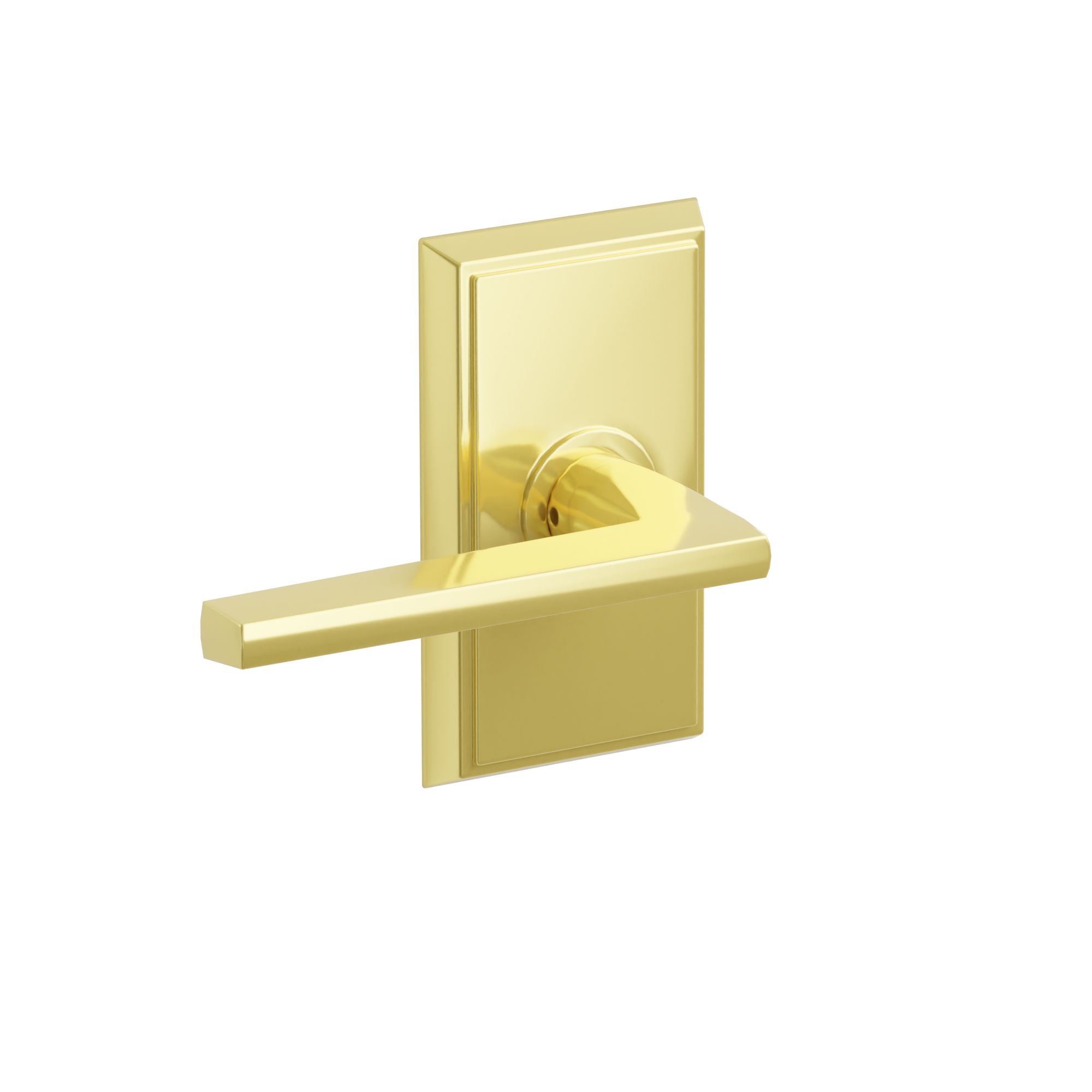 Emtek Concealed Fastener Helios Lever Set With Rectangular Rosette