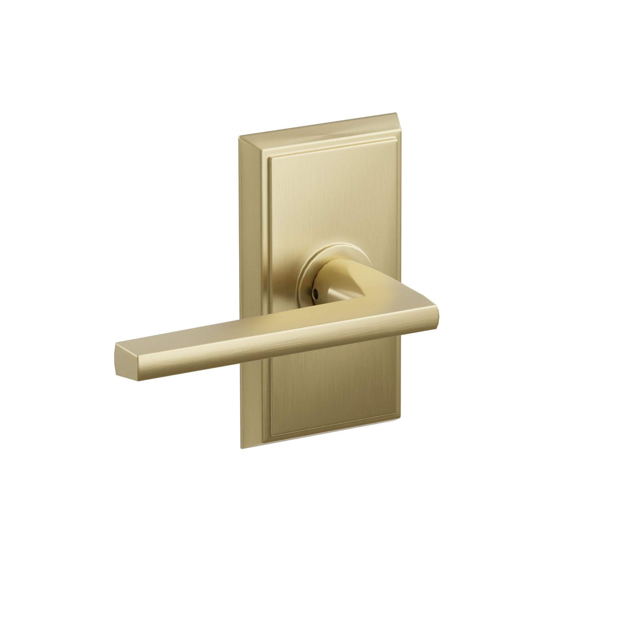 Emtek Concealed Fastener Helios Lever Set With Rectangular Rosette