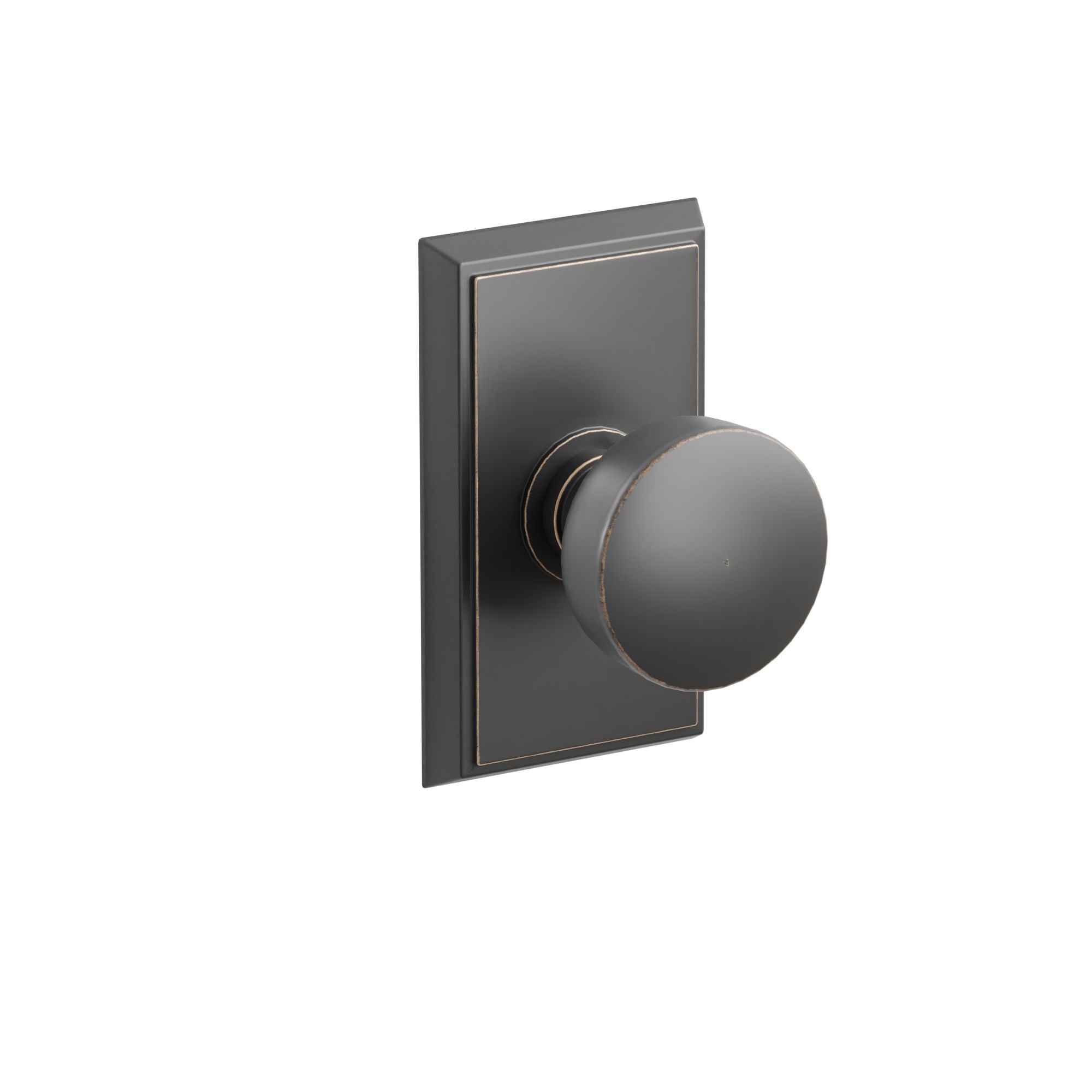 Emtek Concealed Fastener Laurent Knob Set With Rectangular Rosette