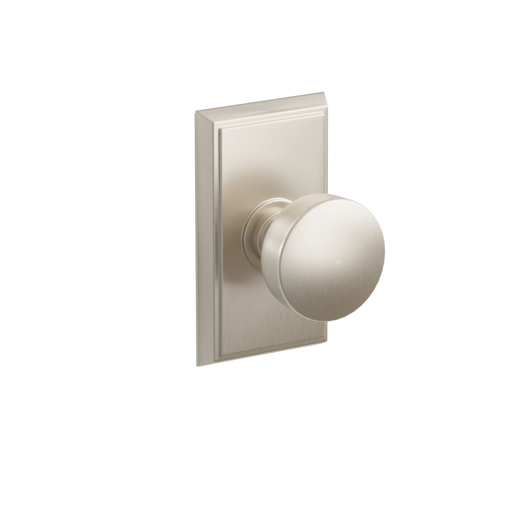 Emtek Concealed Fastener Laurent Knob Set With Rectangular Rosette