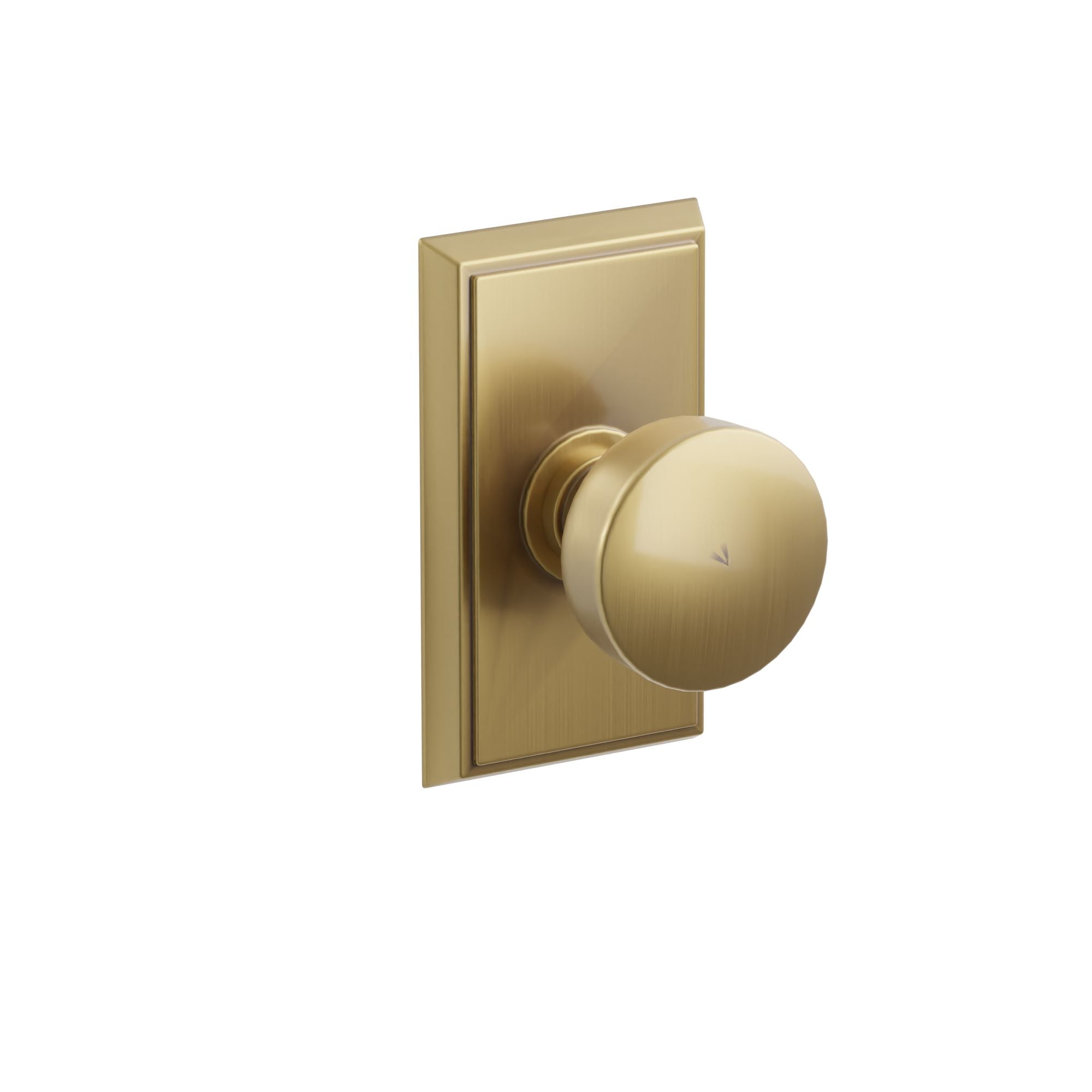 Emtek Concealed Fastener Laurent Knob Set With Rectangular Rosette