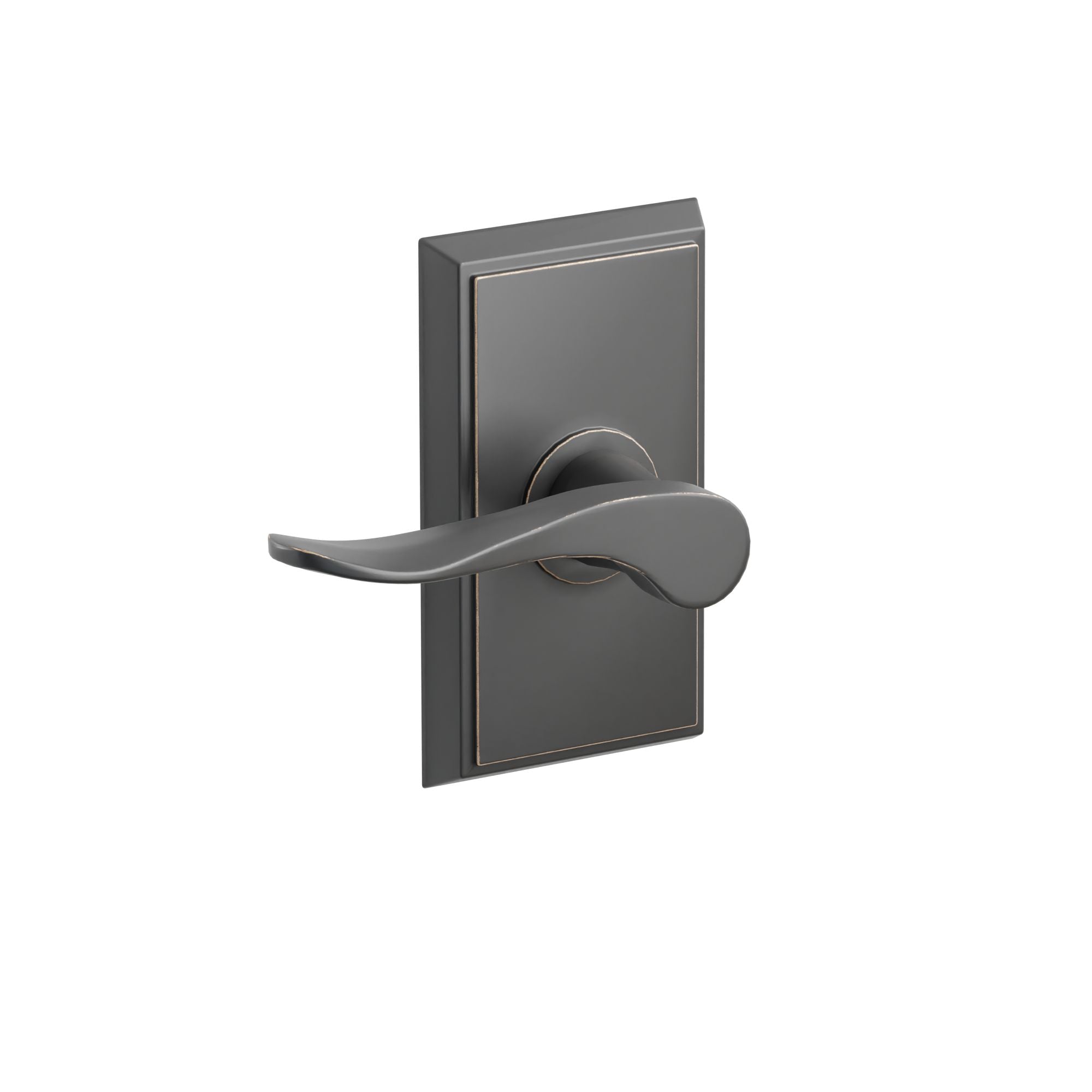 Emtek Concealed Fastener Luzern Lever Set With Rectangular Rosette