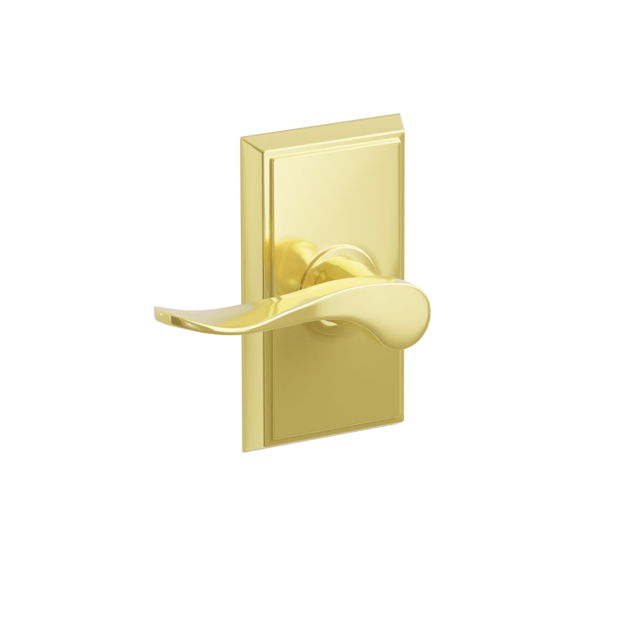 Emtek Concealed Fastener Luzern Lever Set With Rectangular Rosette