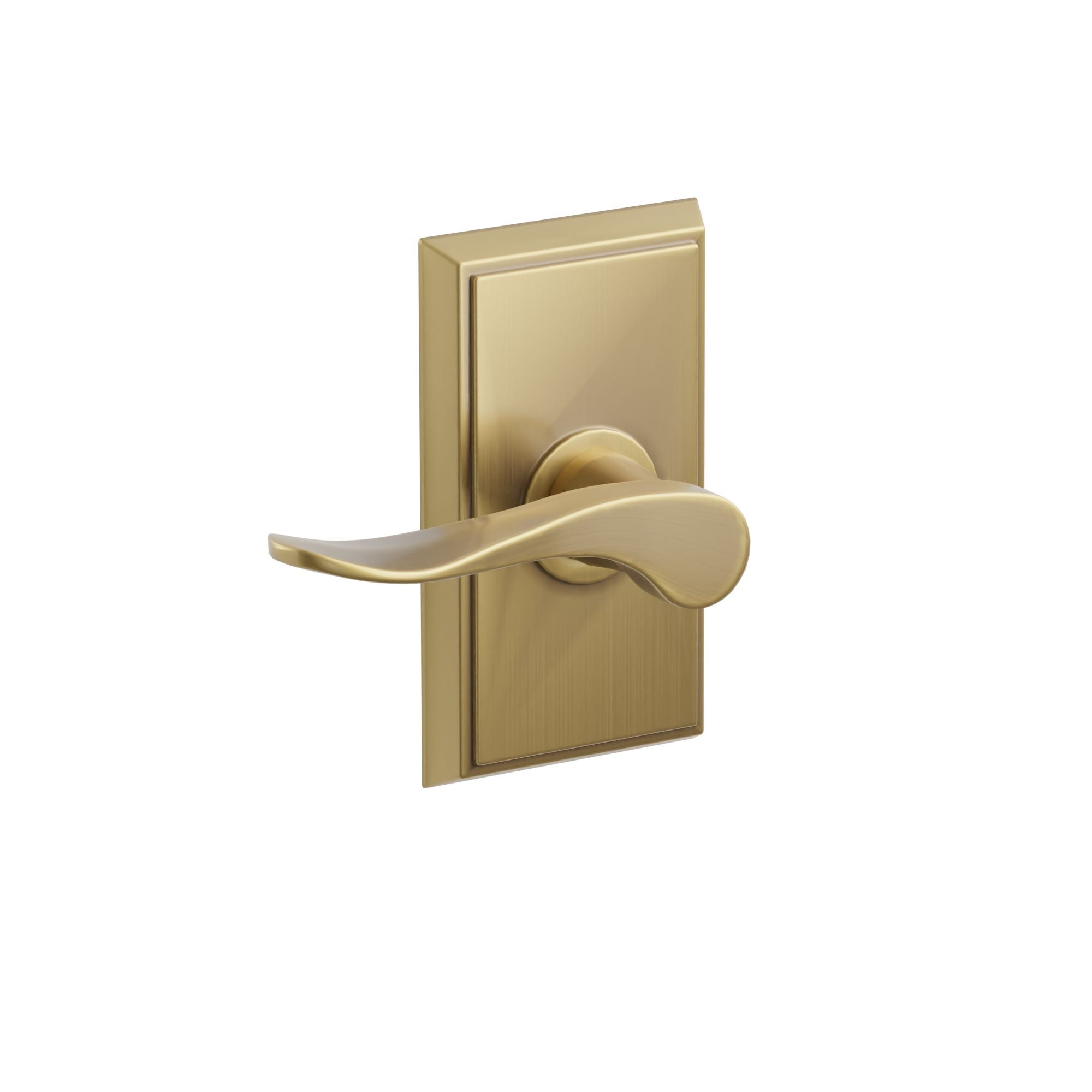 Emtek Hammered Lever Set with Rectangular Rosette