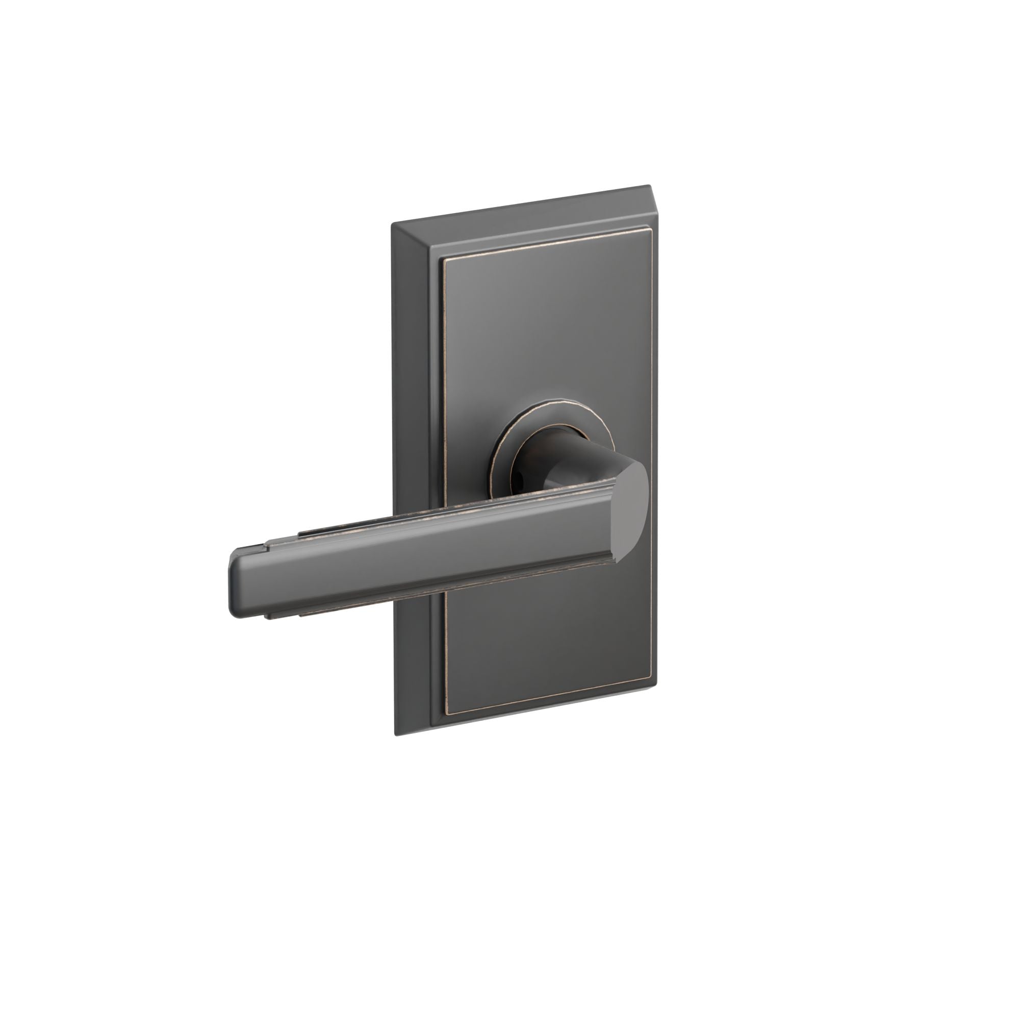 Emtek Milano Lever Set with Rectangular Rosette