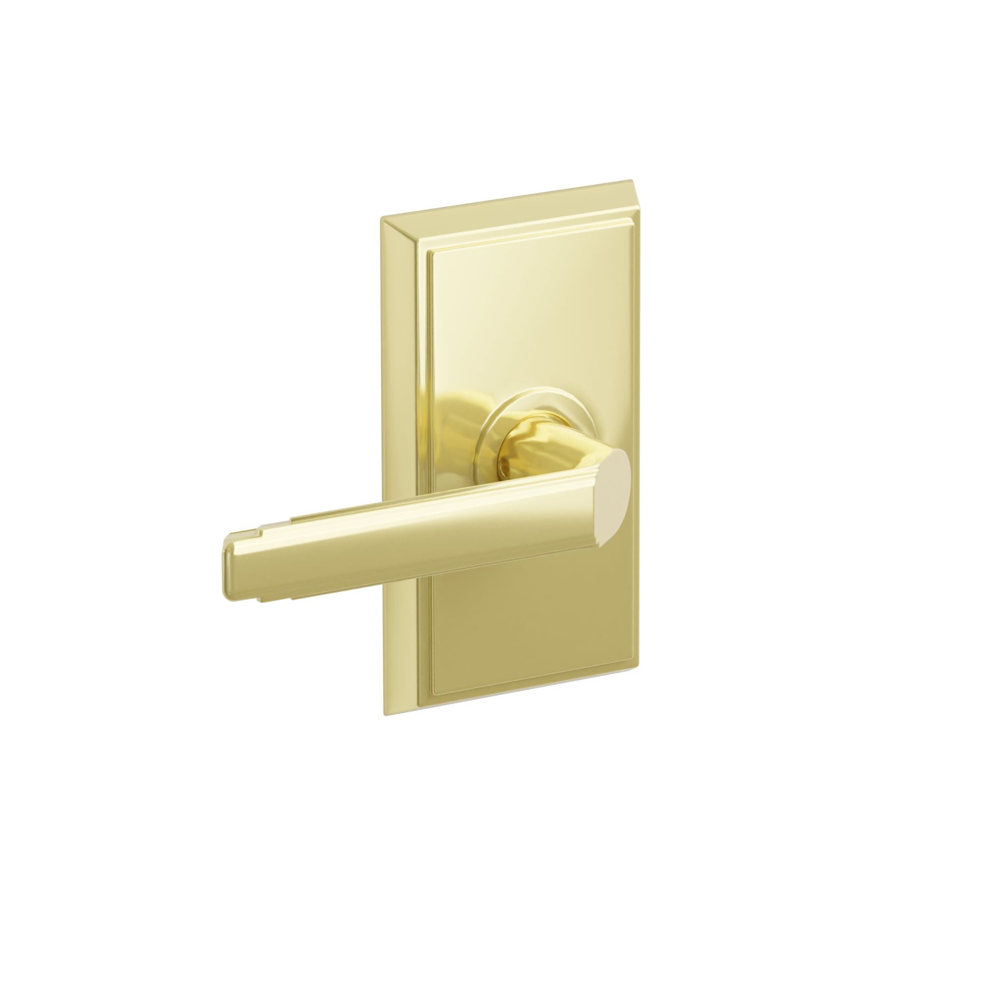 Emtek Milano Lever Set with Rectangular Rosette
